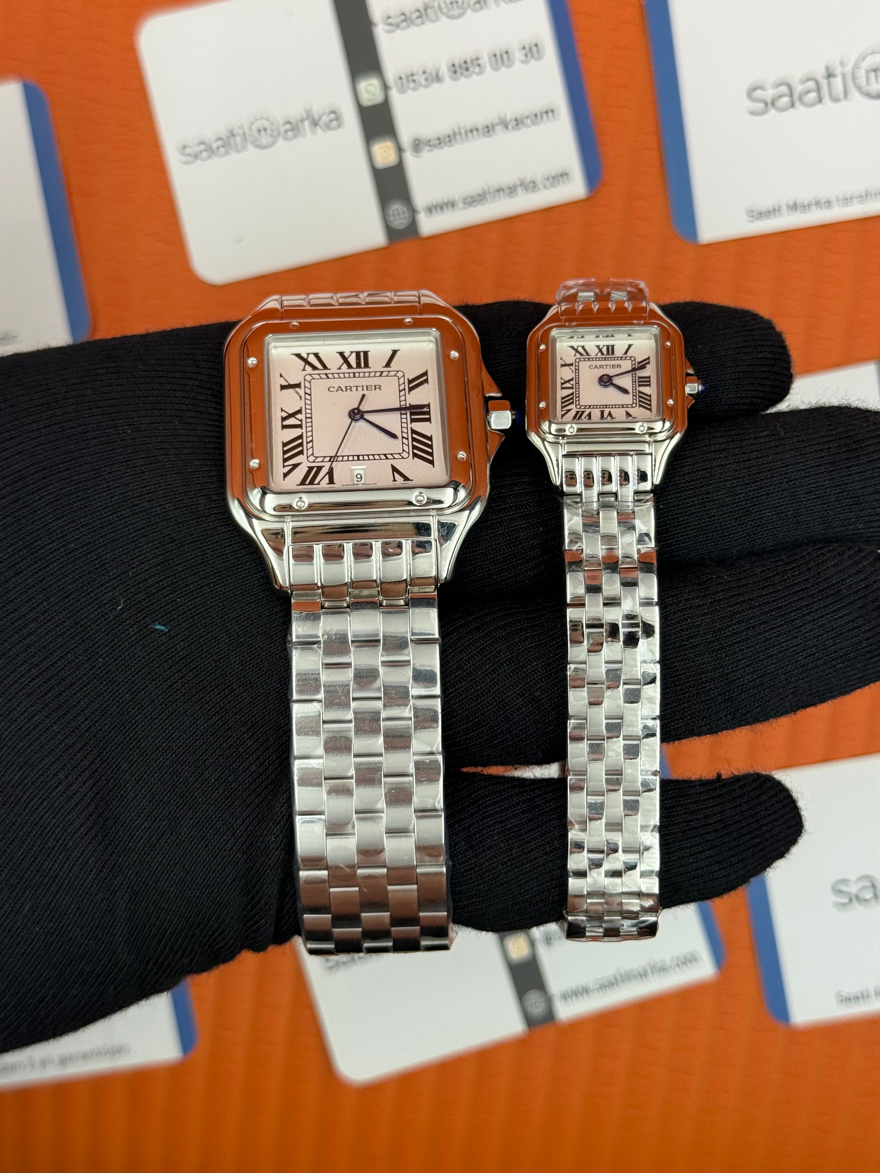 CARTİER panthere çift kombini erkek 42mm kadın 22mm