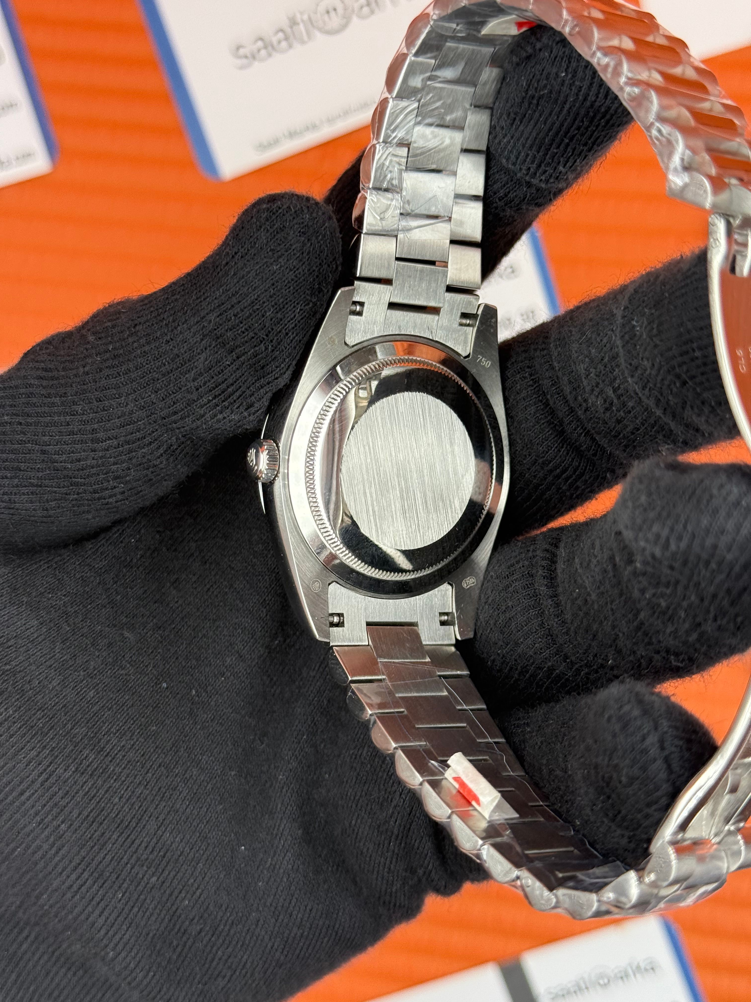 ROLEX Day Date çizgili gri kadran silver president kordon