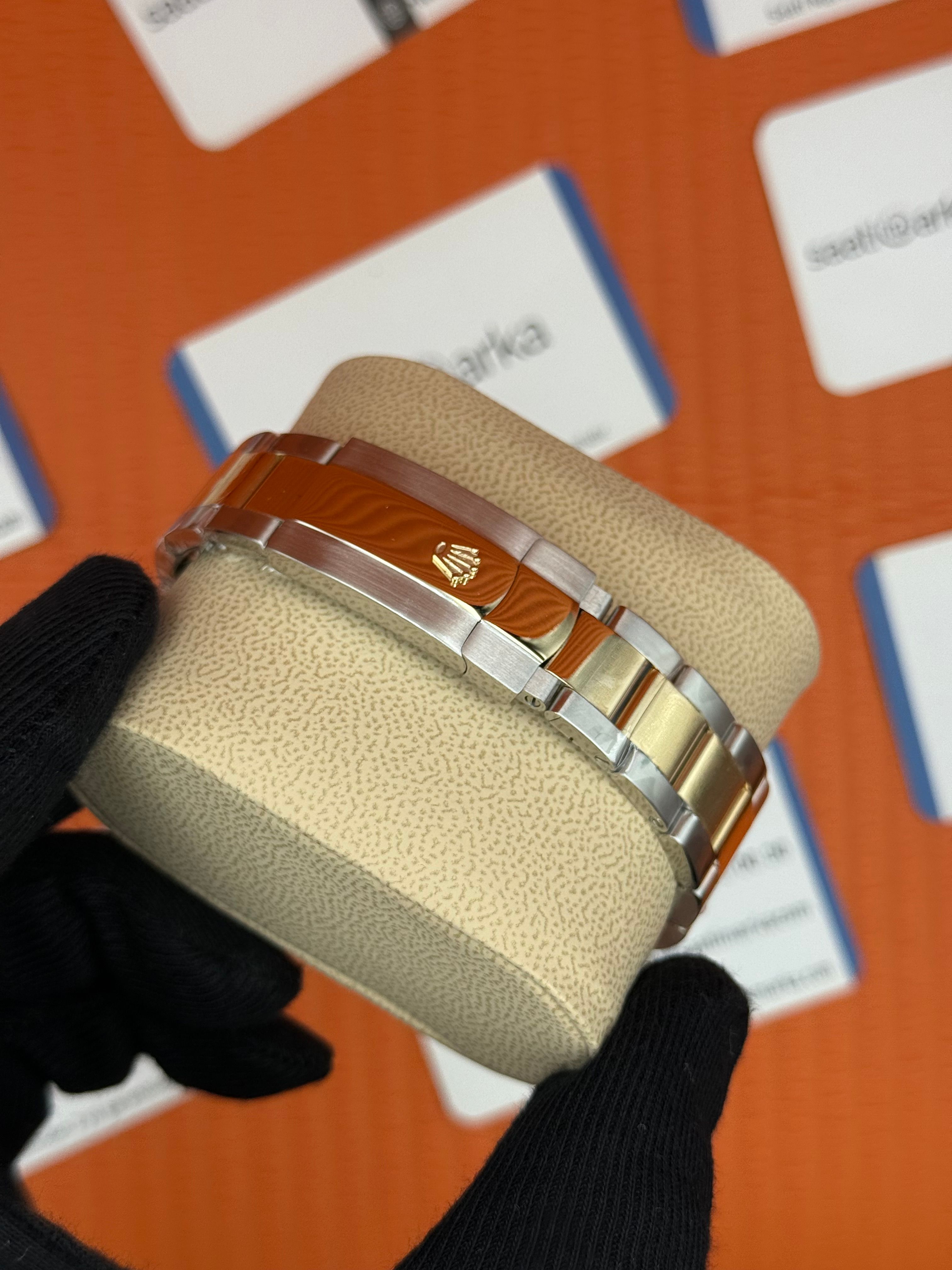 ROLEX Datejust champagne dial gold silver kasa-kordon oyster