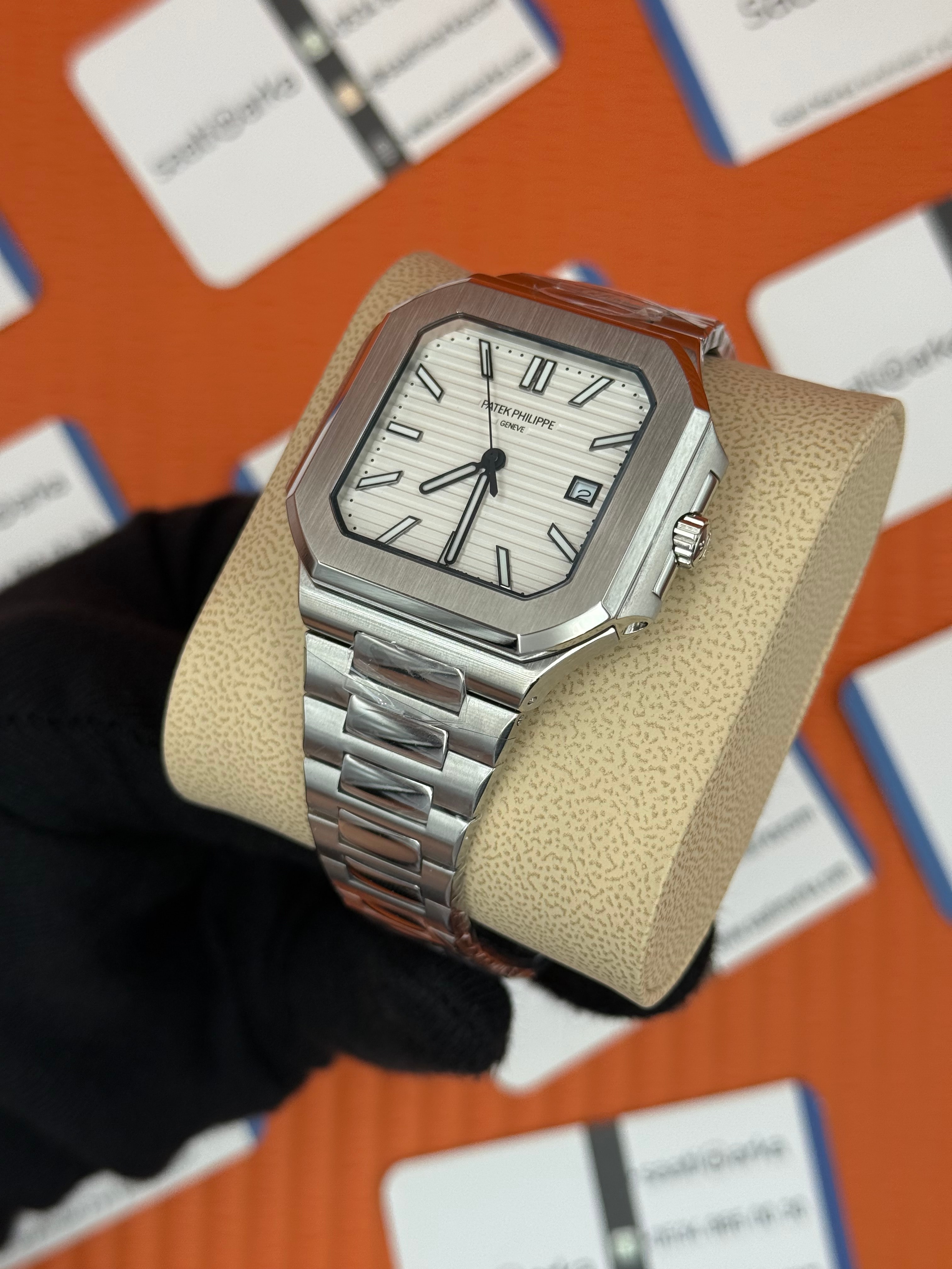 PATEK PHILIPPE CUBİTUS BEYAZ KADRAN SİLVER KASA KORDON