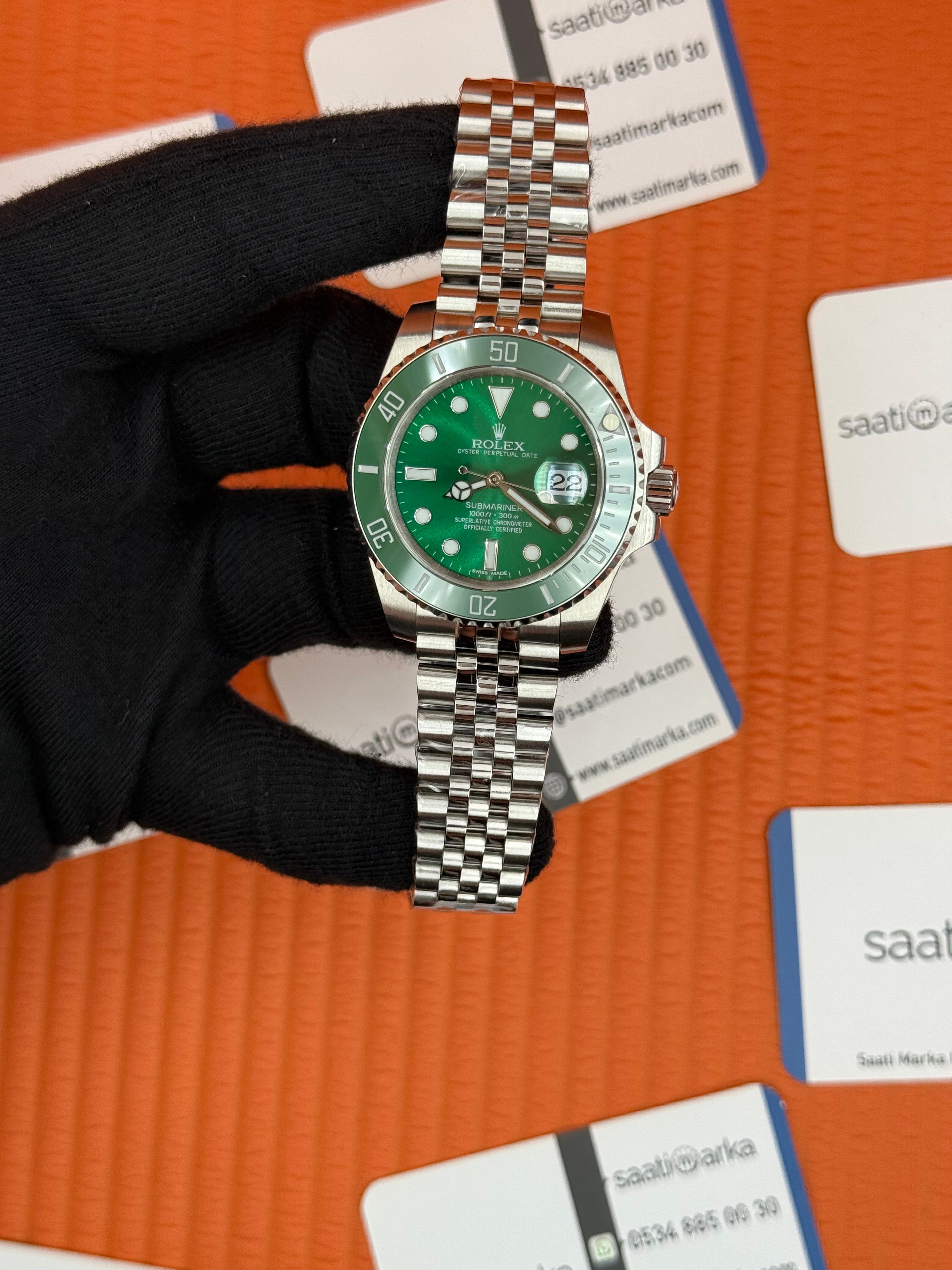 ROLEX Submariner hulk jubille silver kordon