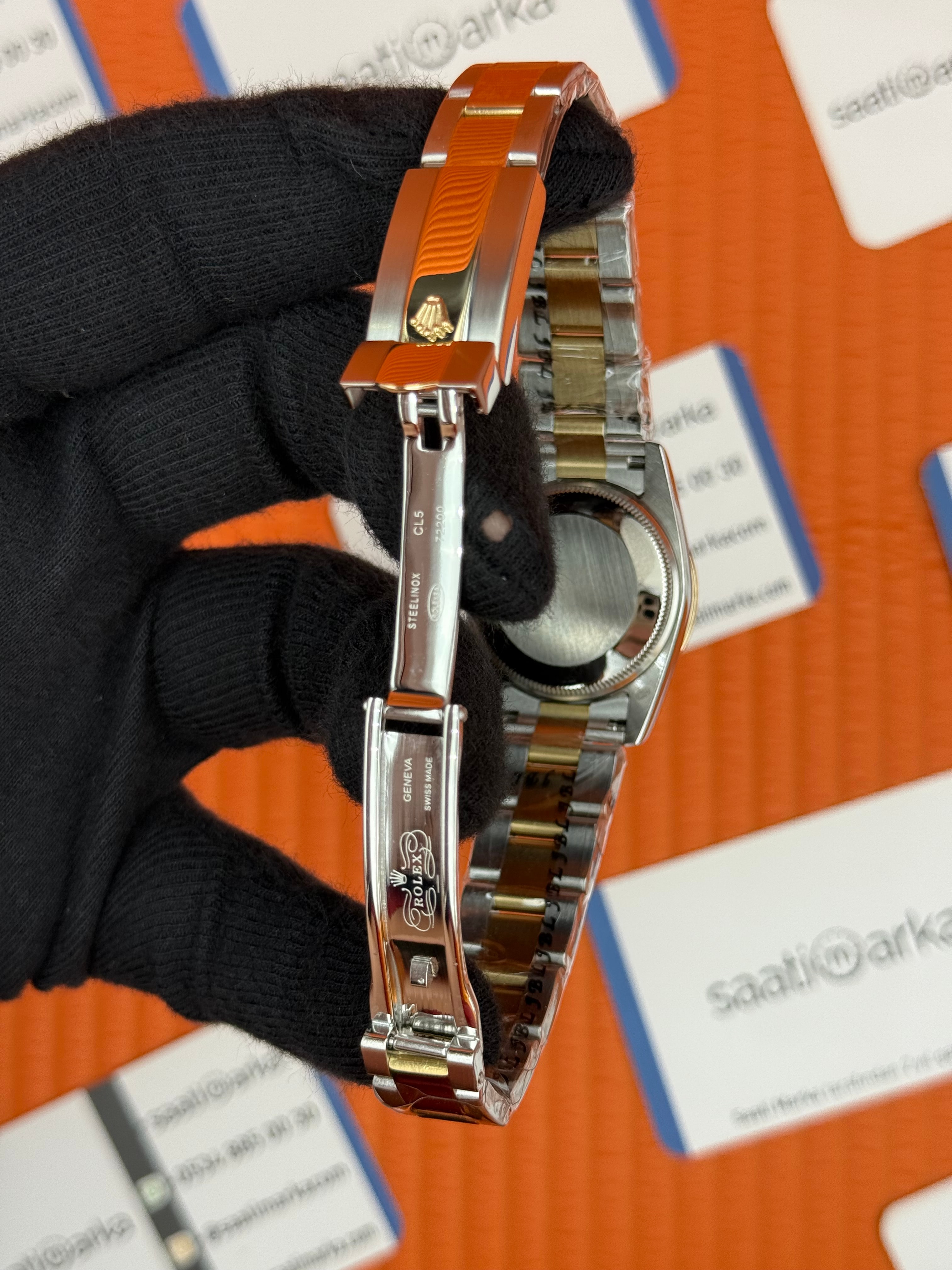 ROELX datejust 31mm gri kadran gold silver oyster kordon