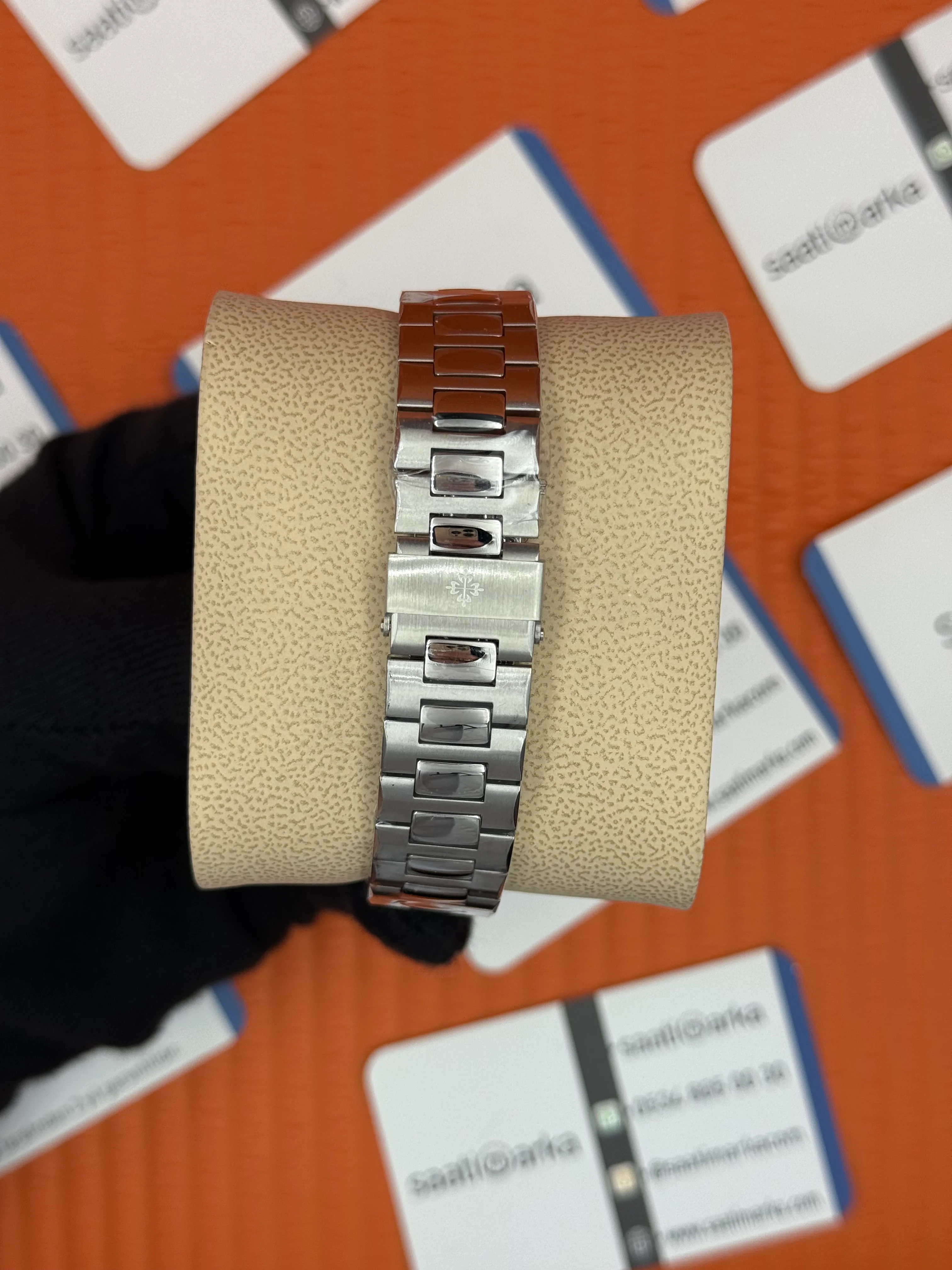 PATEK PHILIPPE CUBİTUS SİYAH KADRAN SİLVER KASA KORDON