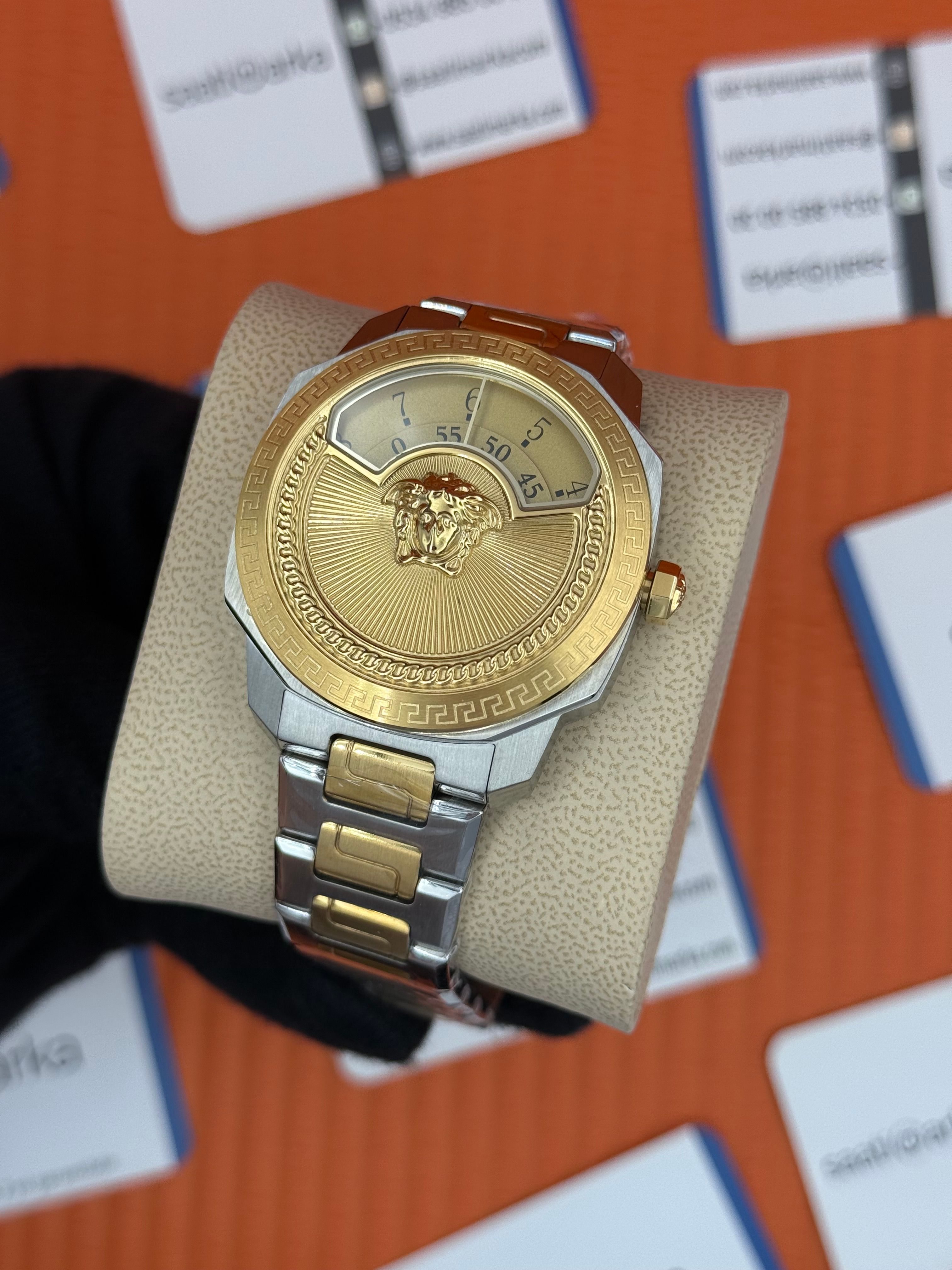 VERSACE ERKEK KOL SAATİ GOLD SİLVER KASA KORDON