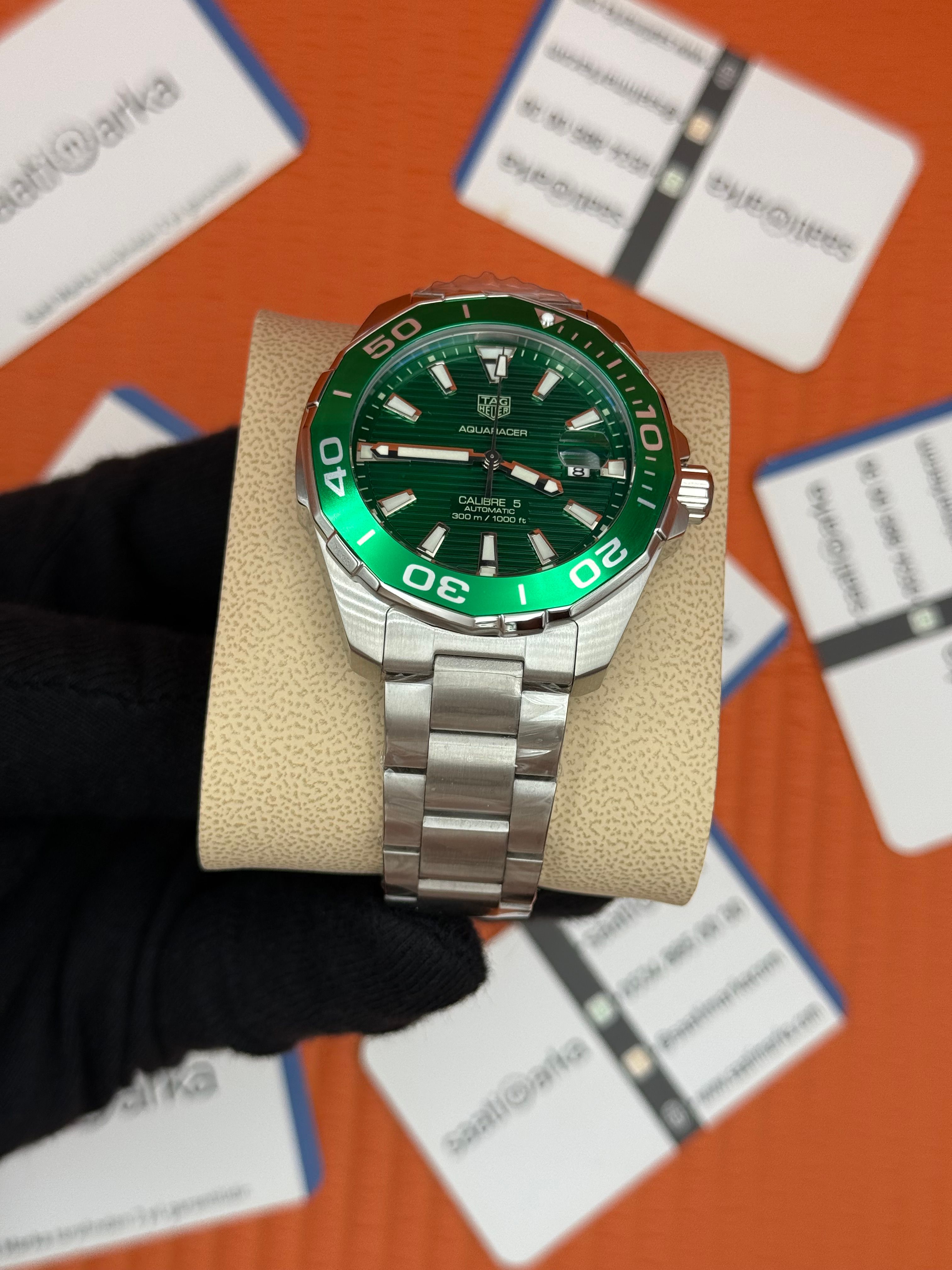 TAGHEUER GALİBRE 5 AQUARACER YEŞİL KADRAN
