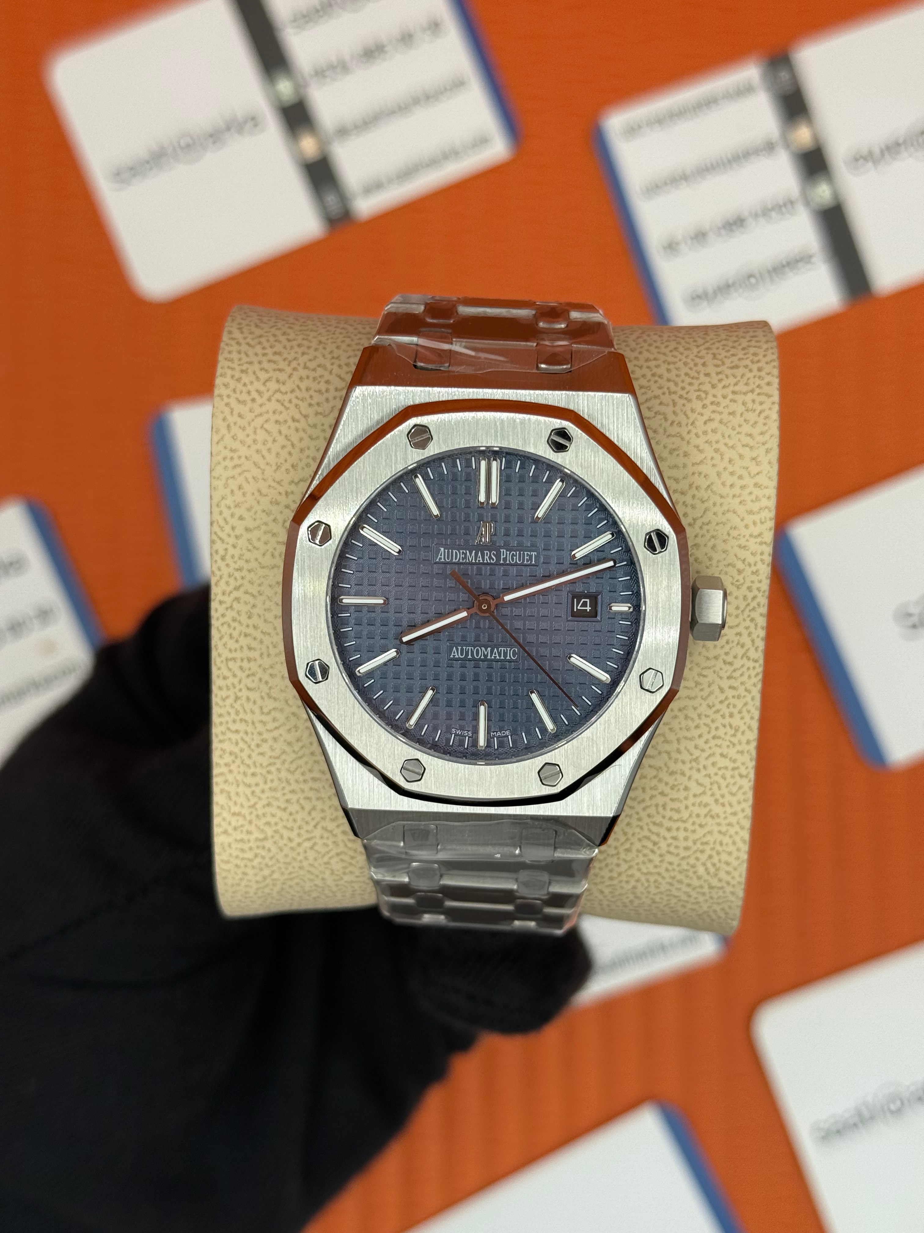 AUDEMARS PİGUET ROYAL OAK MAVİ KADRAN SİLVER KASA KORDON AUTOMATİK