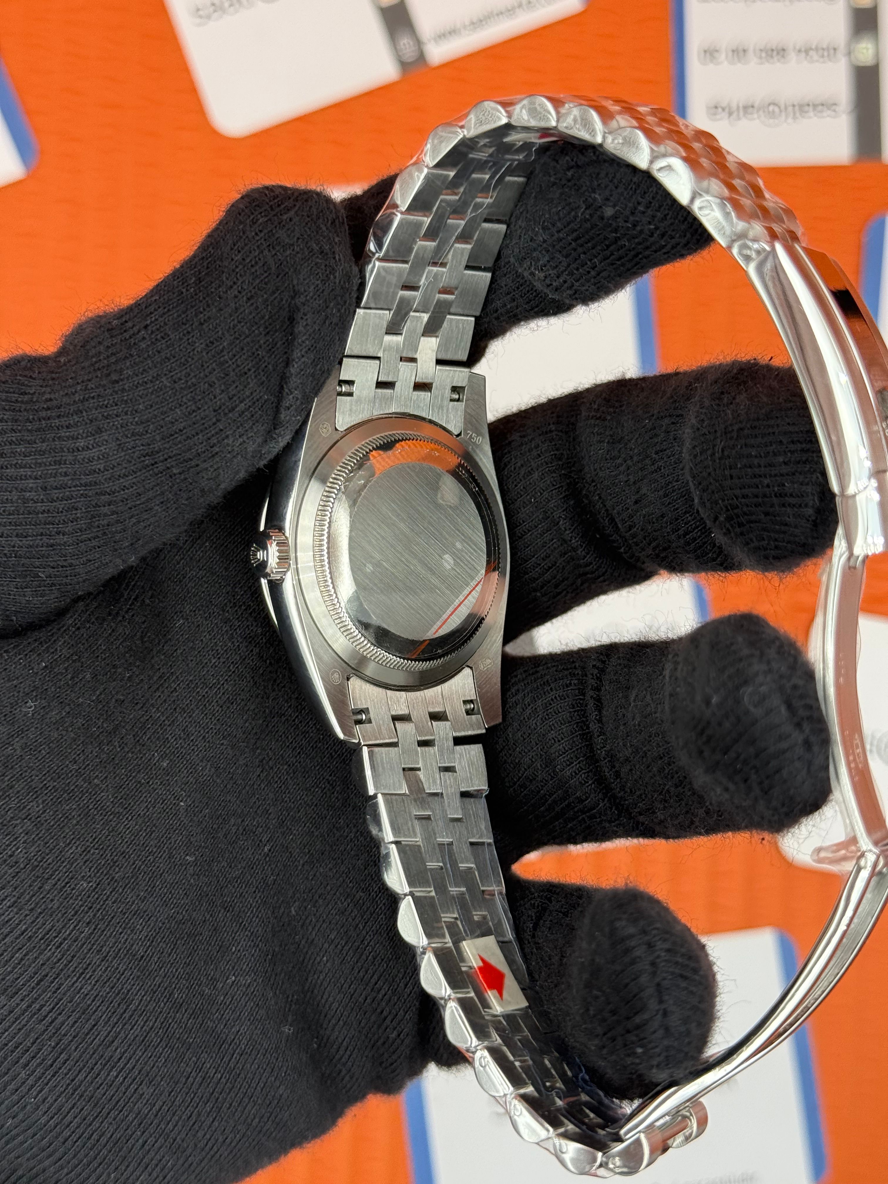 ROLEX datejust 36mm pembe kadran silver jubile kordon