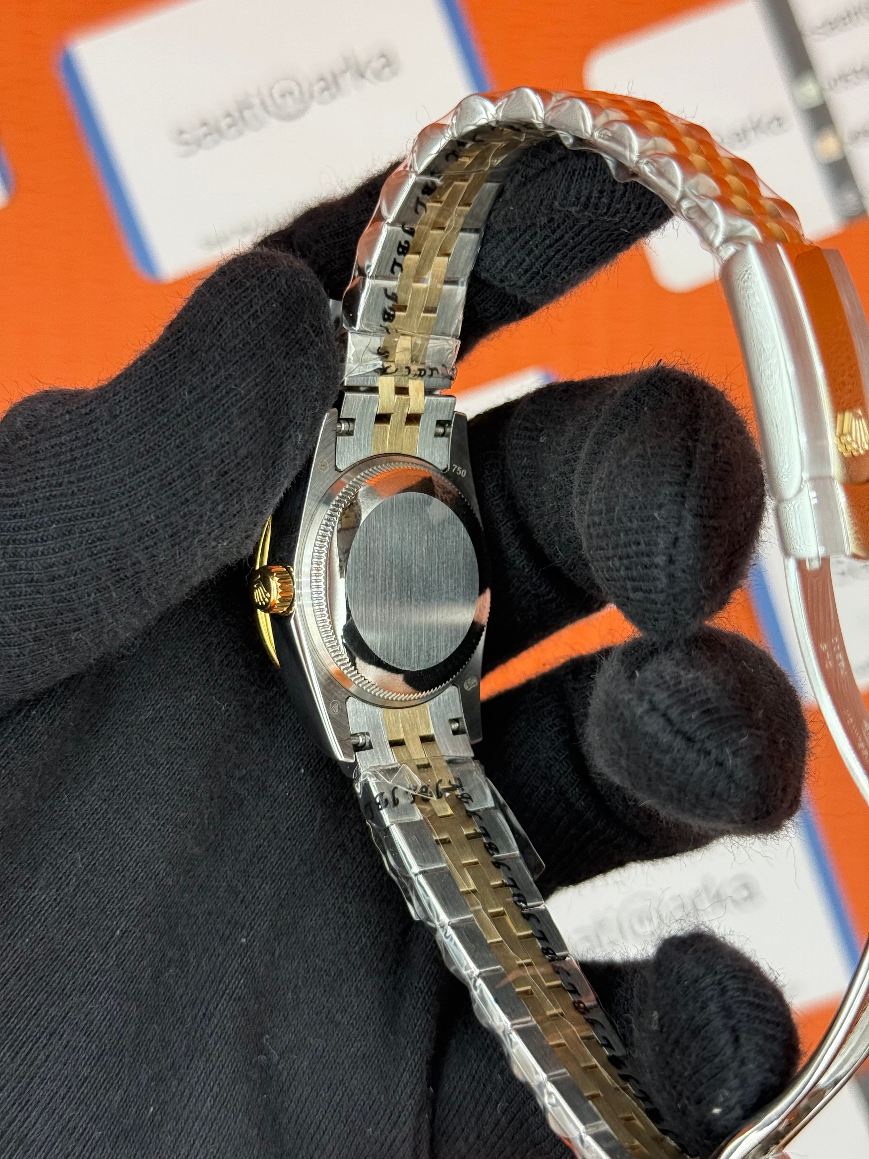 ROELX datejust 31mm toz pembe kadran gold silver jubilee kordon