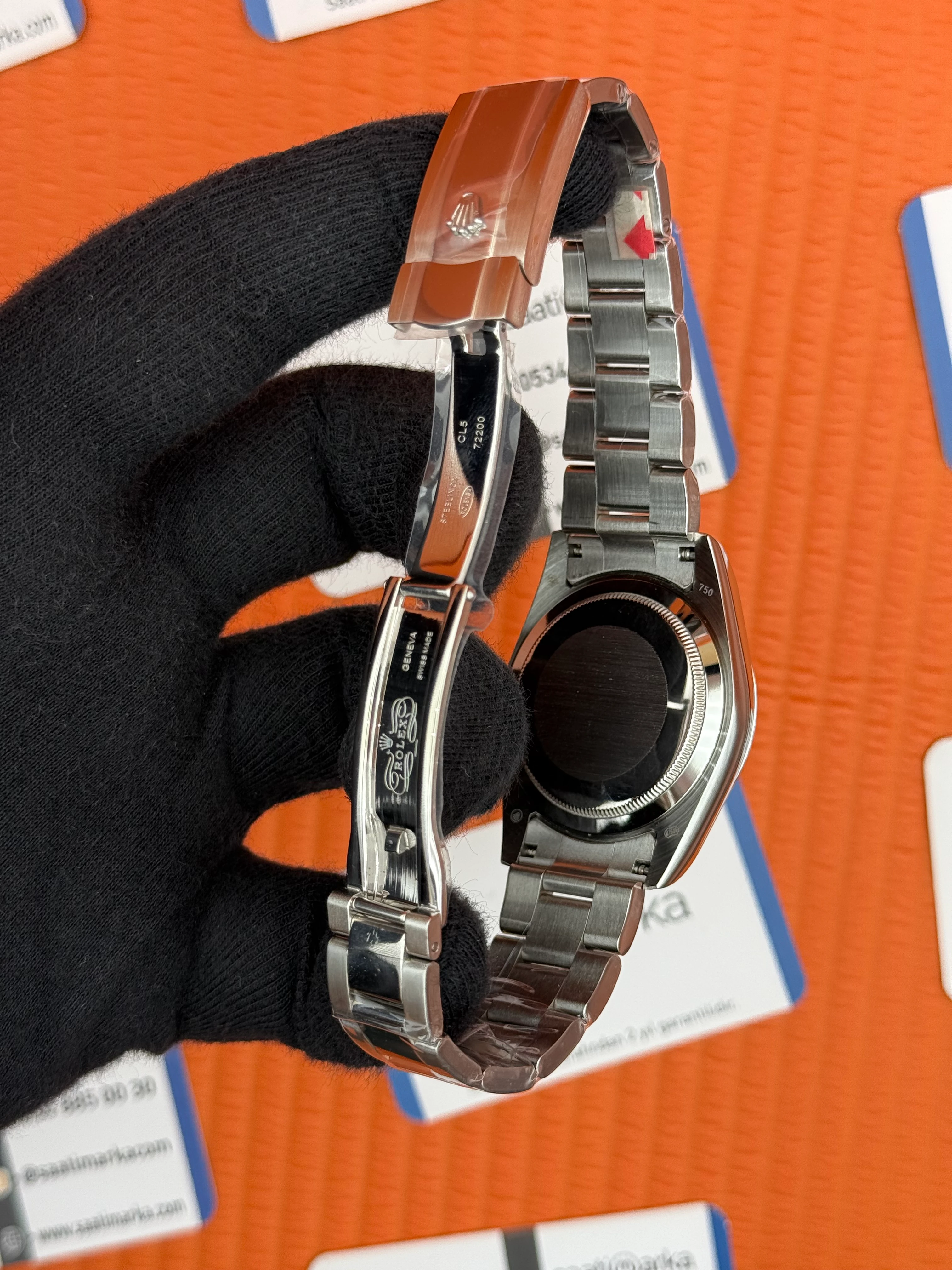 ROLEX Datejust baget taşlı white dial silver oyster kordon