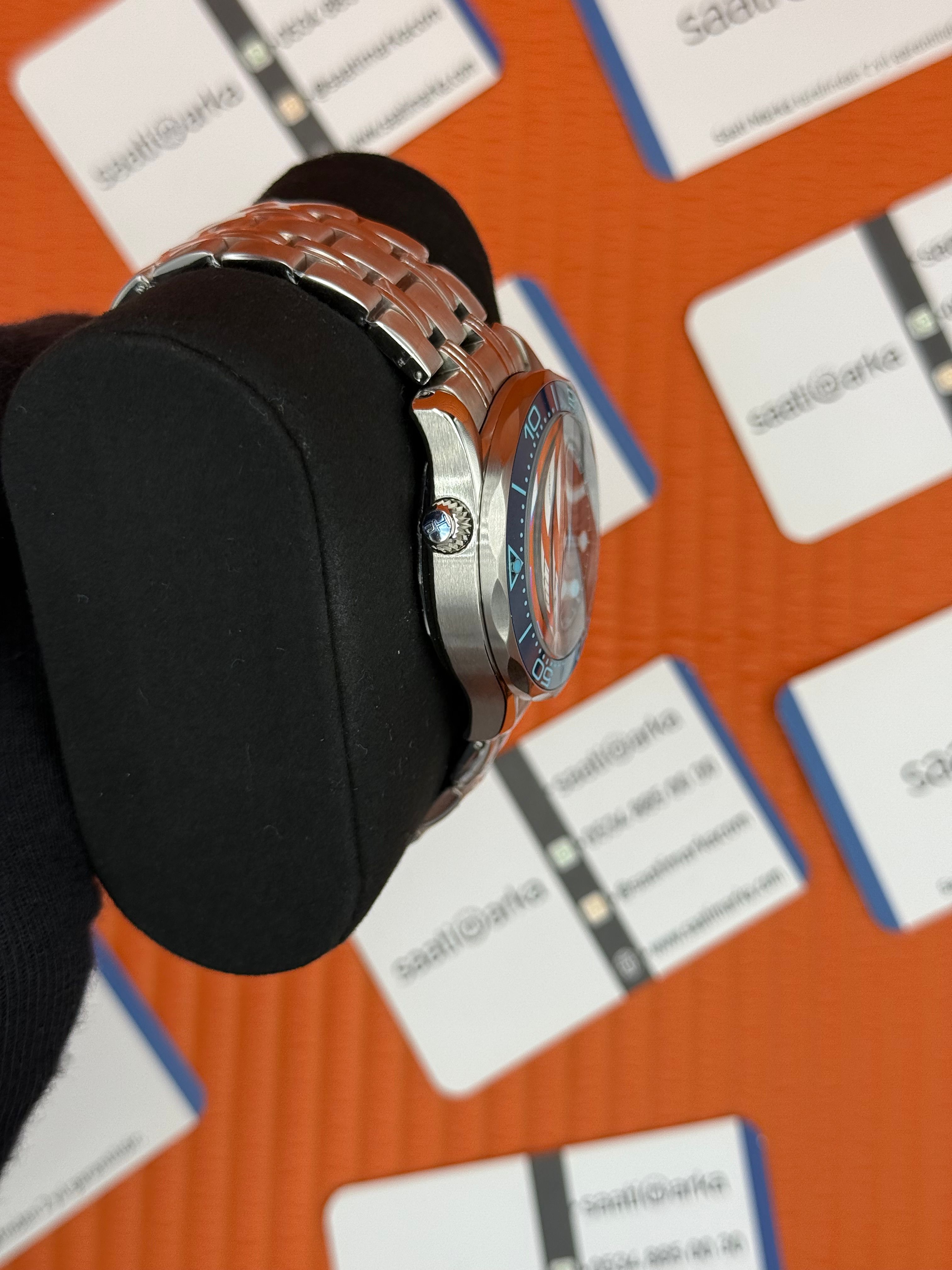 OMEGA SAAT SEAMASTER 300M  MAVİ KADRAN BEZEL SİLVER KASA KORDON 
