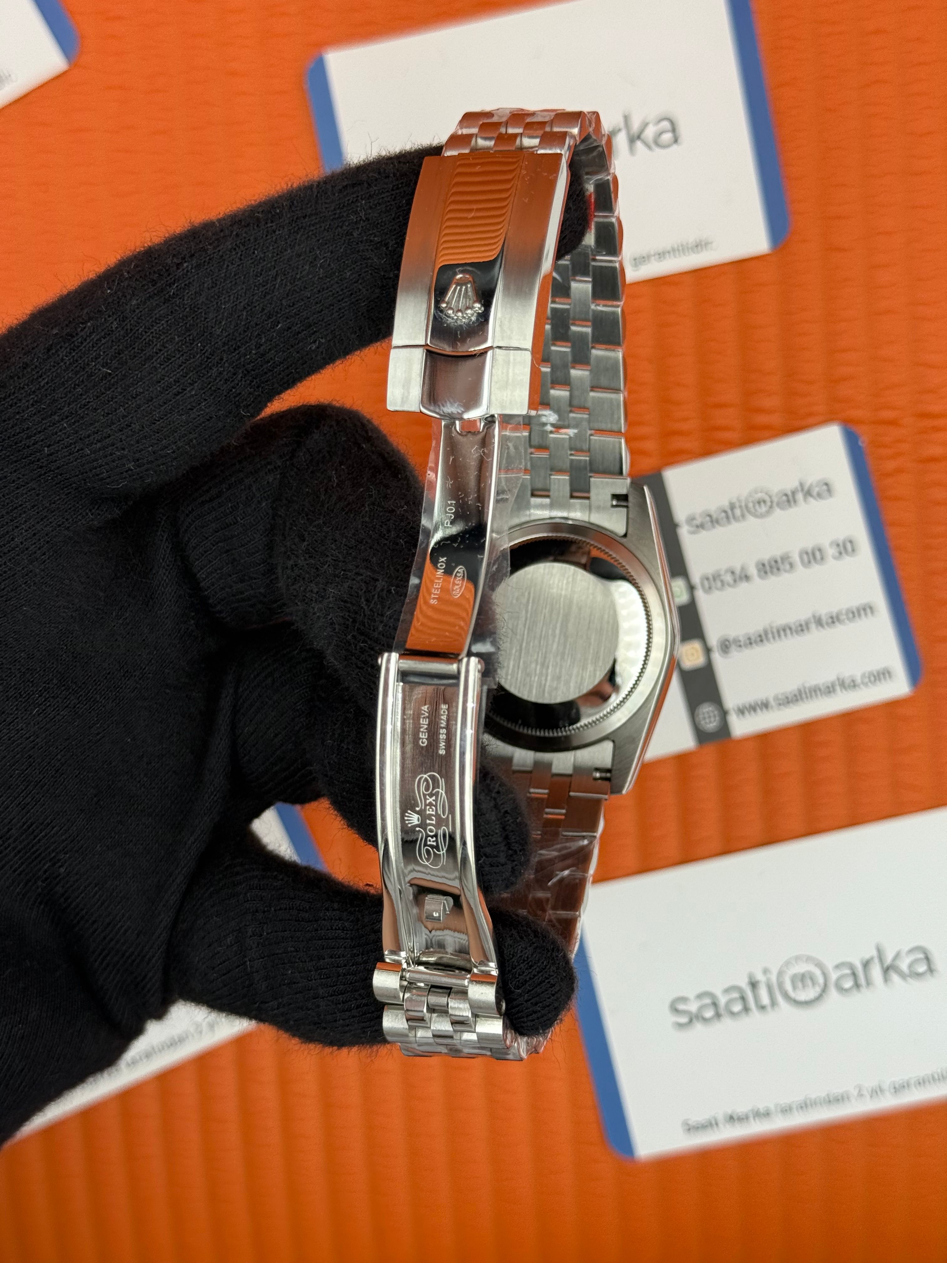 ROLEX datejust 36mm gri kadran silver jubilee kordon
