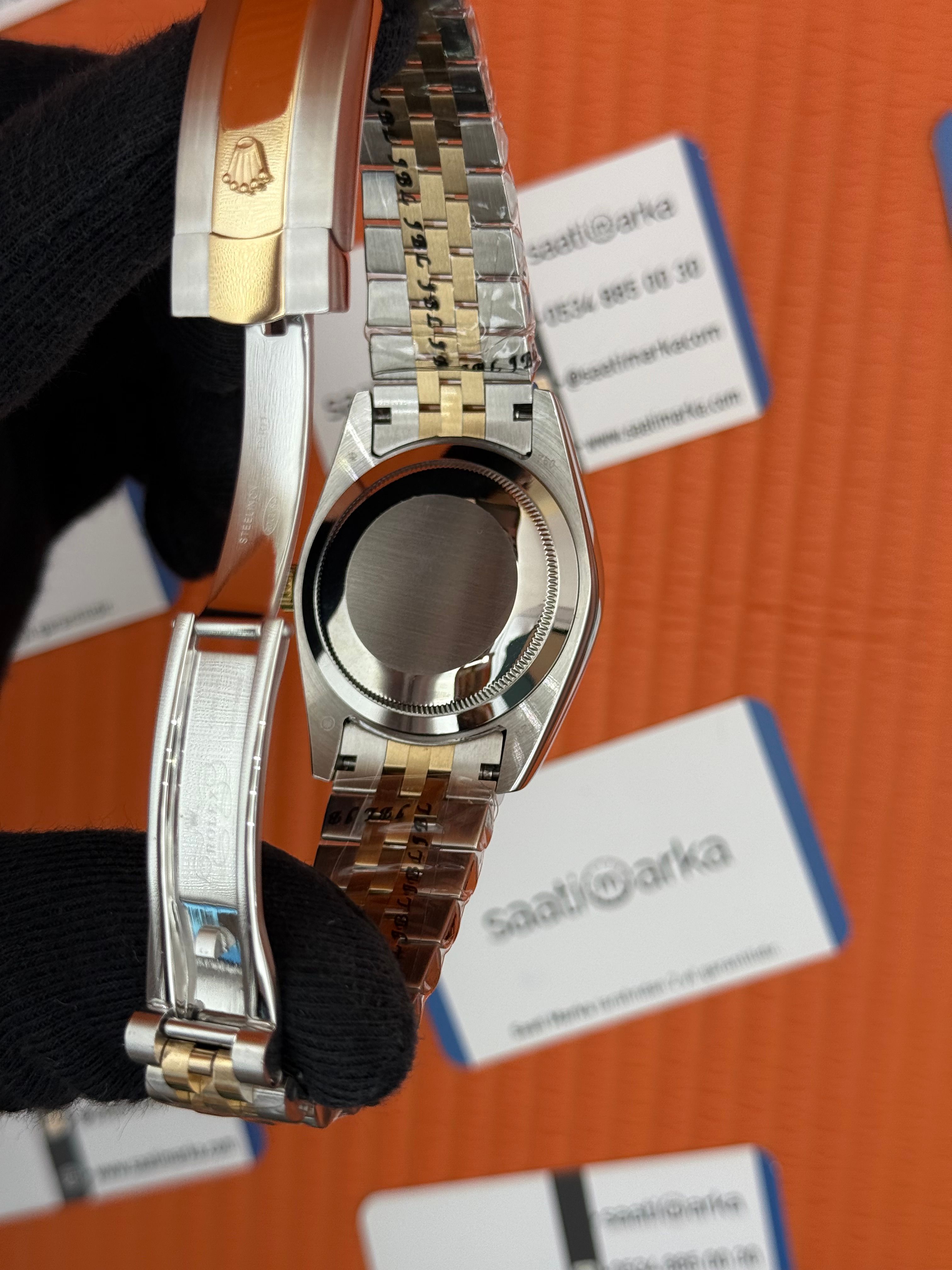 ROLEX Datejust white dial gold-silver jubilee kordon