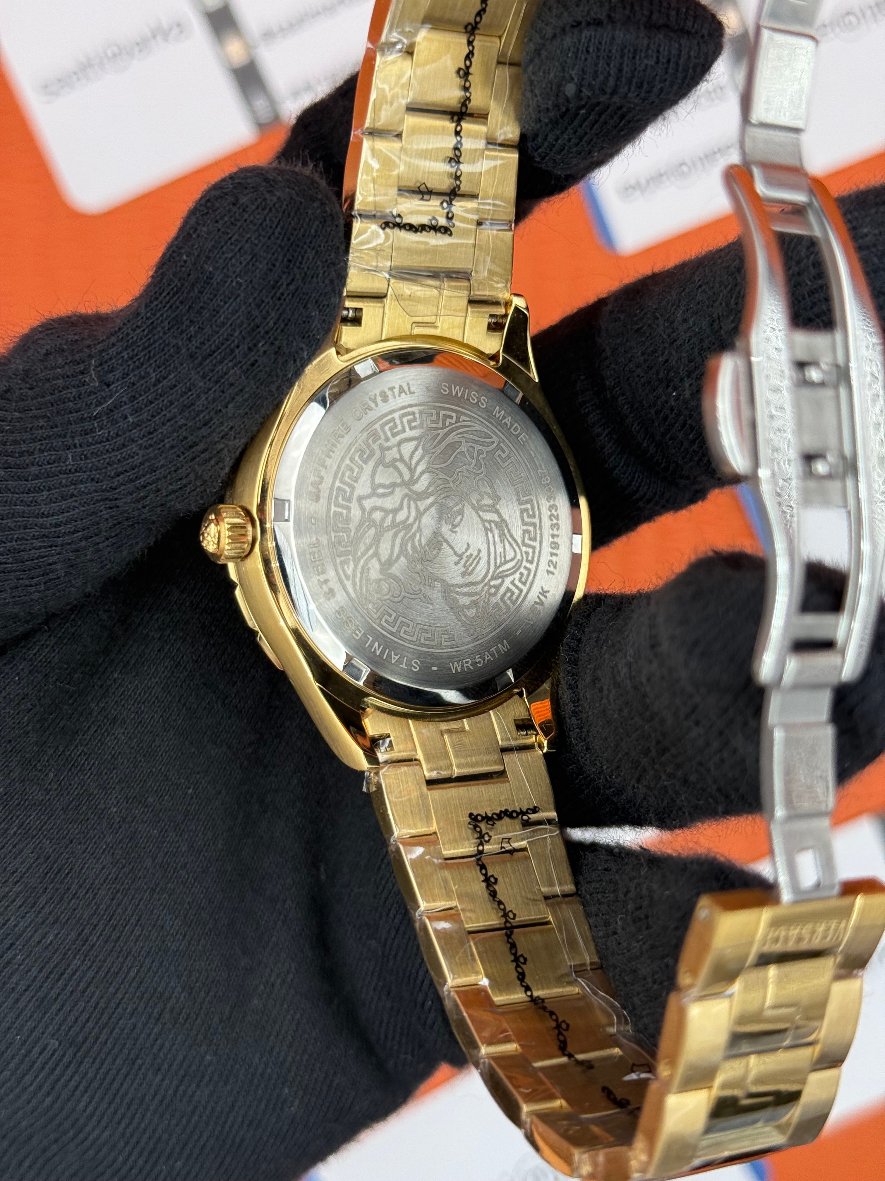 VERSACE ERKEK KOL SAATİ FULL GOLD  OYSTER KORDON 