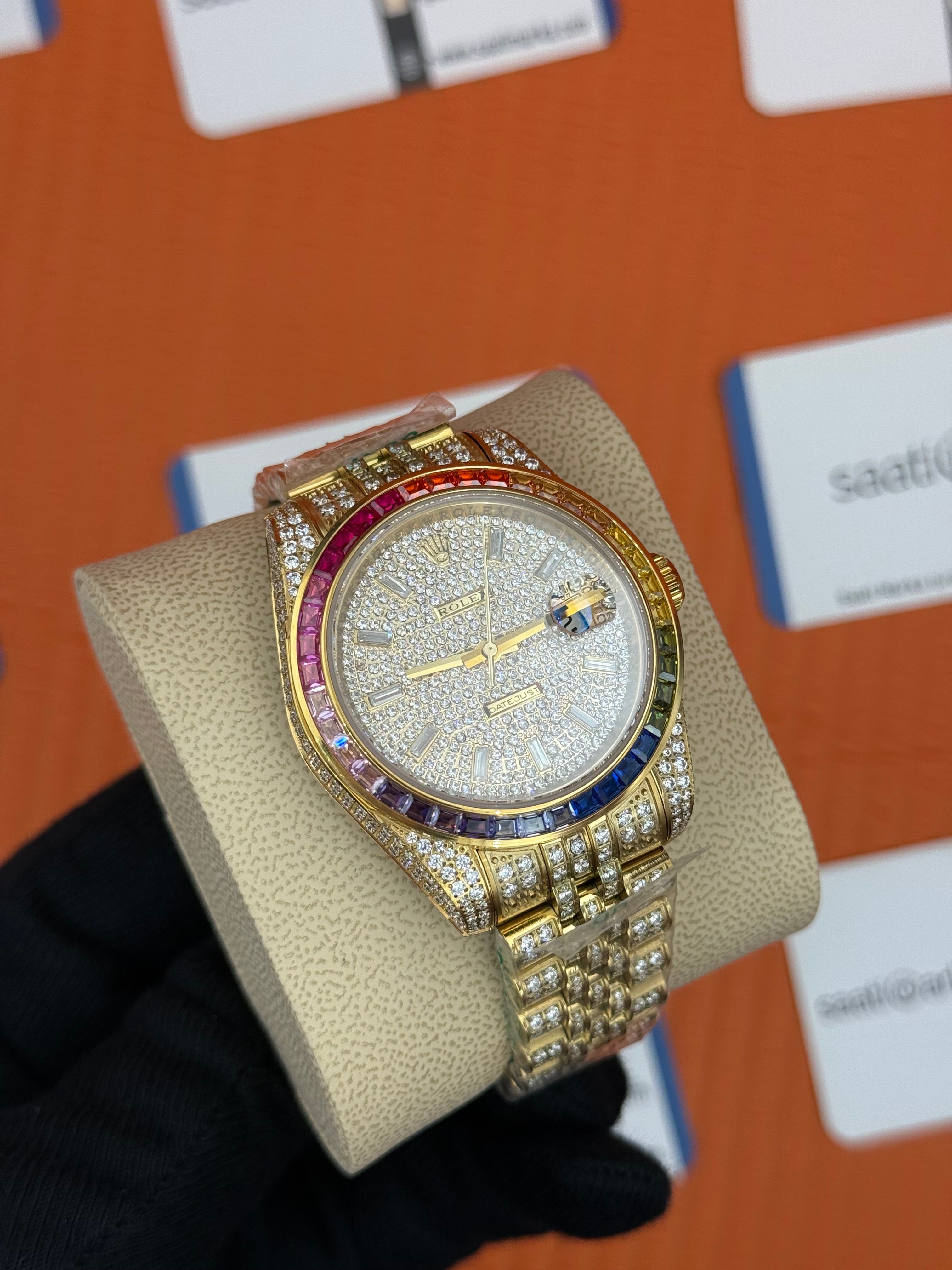 ROLEX Datejust full diamond 41mm gold