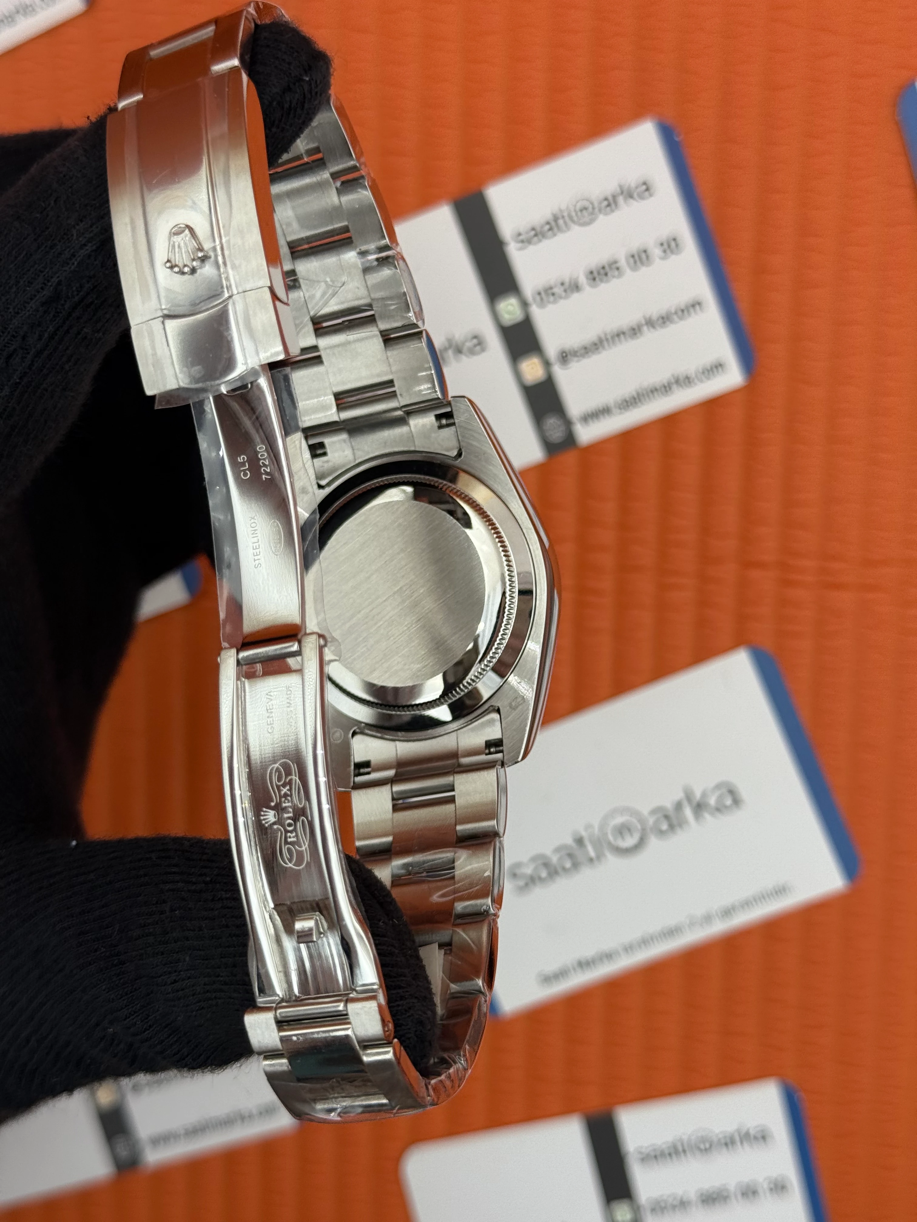 ROLEX Datejust roma rakamlı blue dial silver oyster kordon