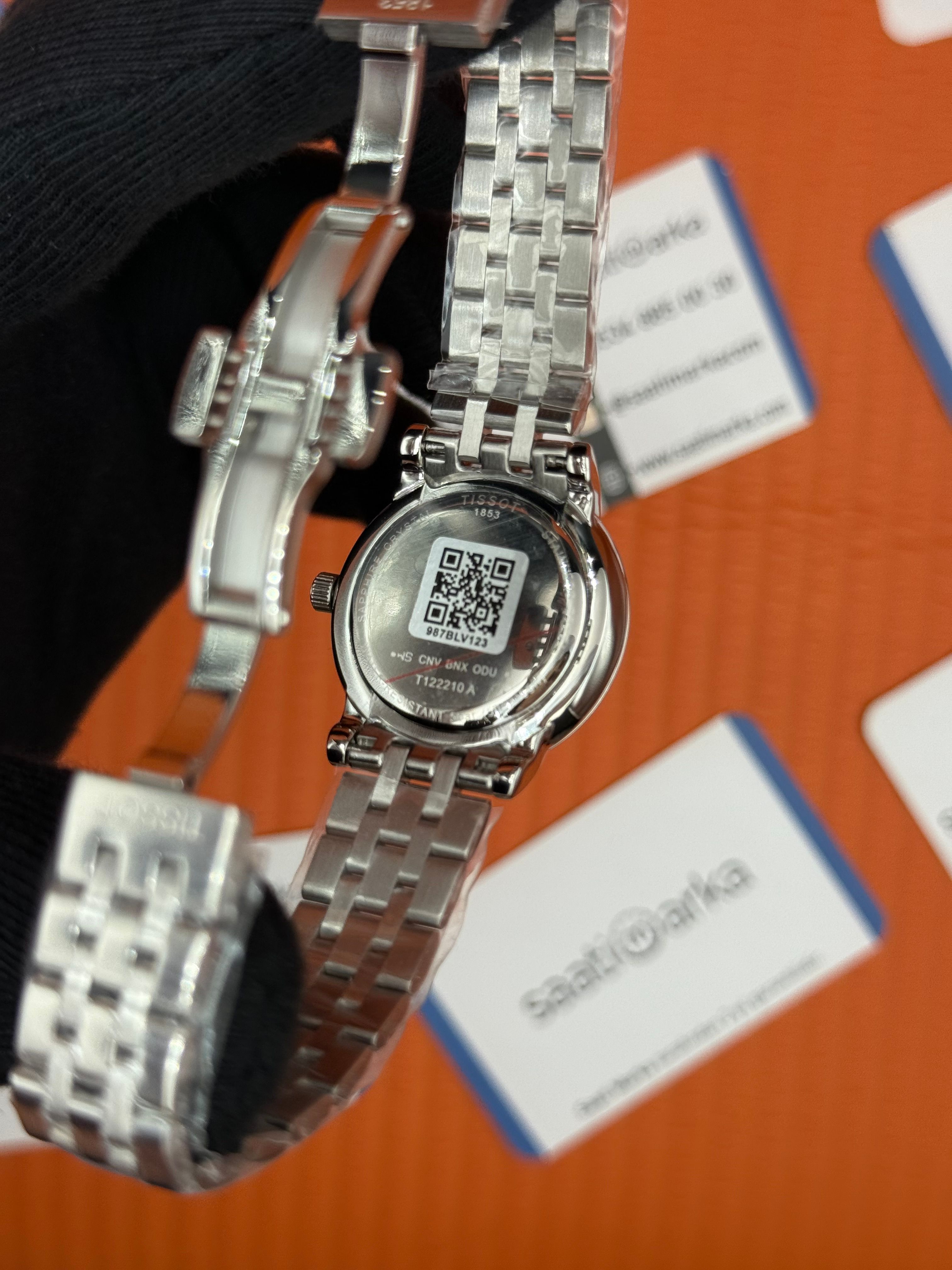 TISSOT carson premium gent monnphase beyaz kadran silver kasa kordon kadın kol saati