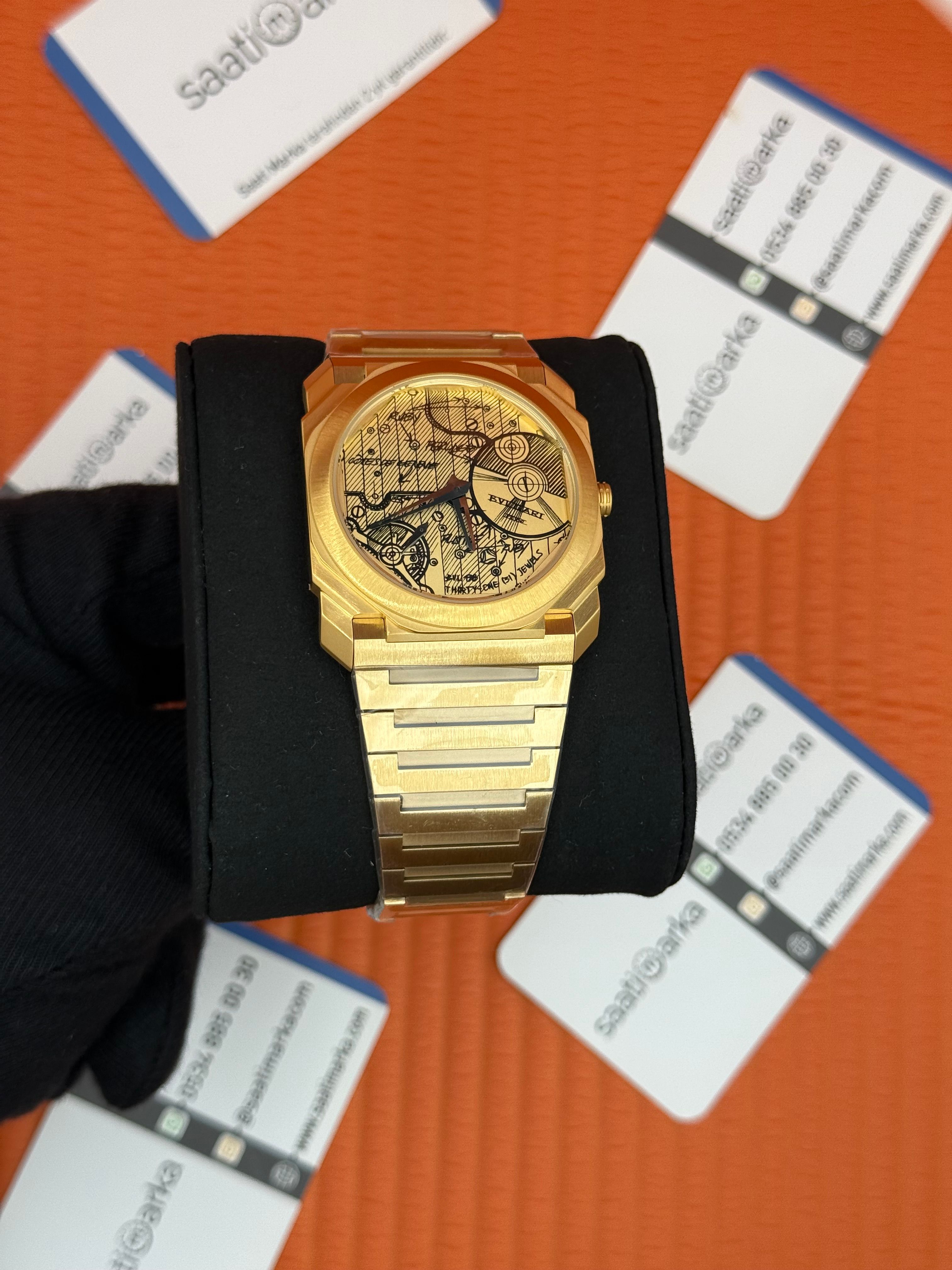BVLGARİ OCTO GOLD RENK PUSULA KADRAN 