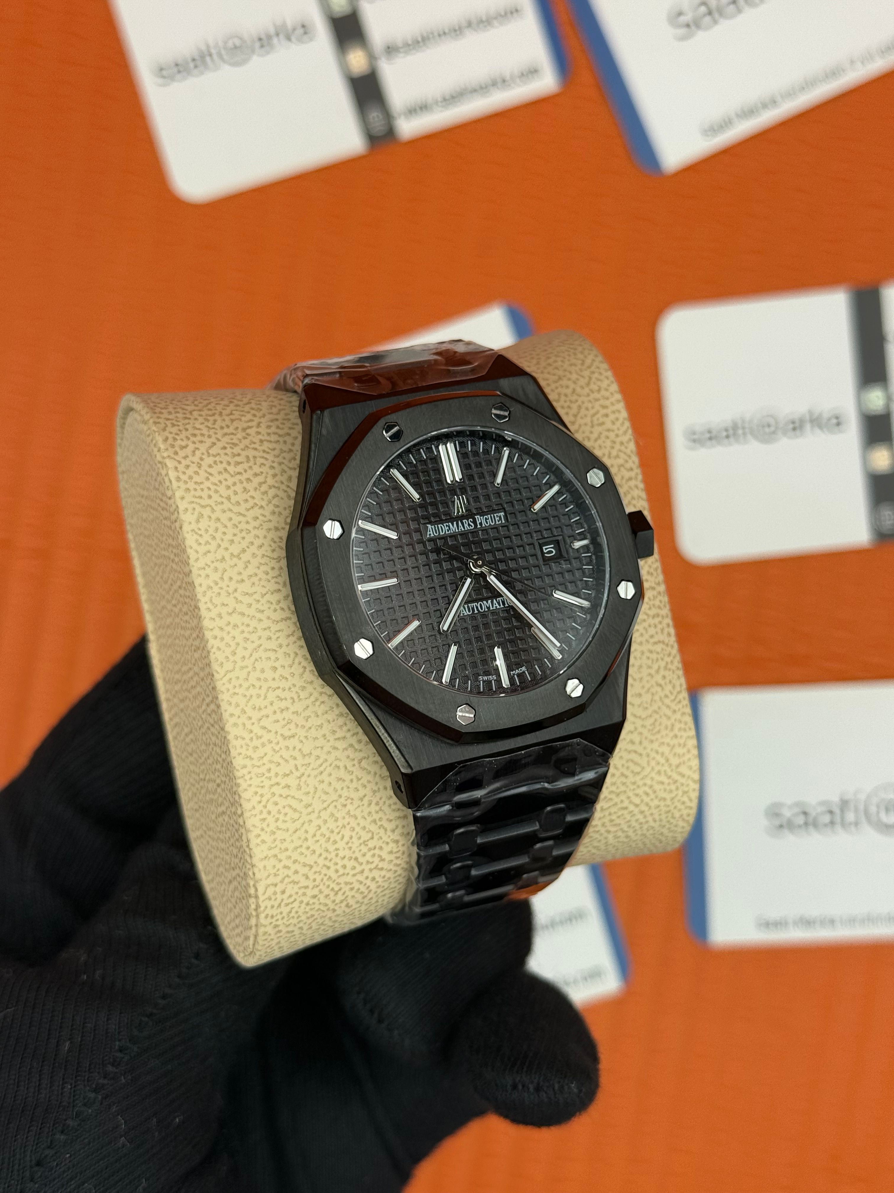 AUDEMARS PİGUET ROYAL OAK FULL BLACK AUTOMATİC MEKANİZMA