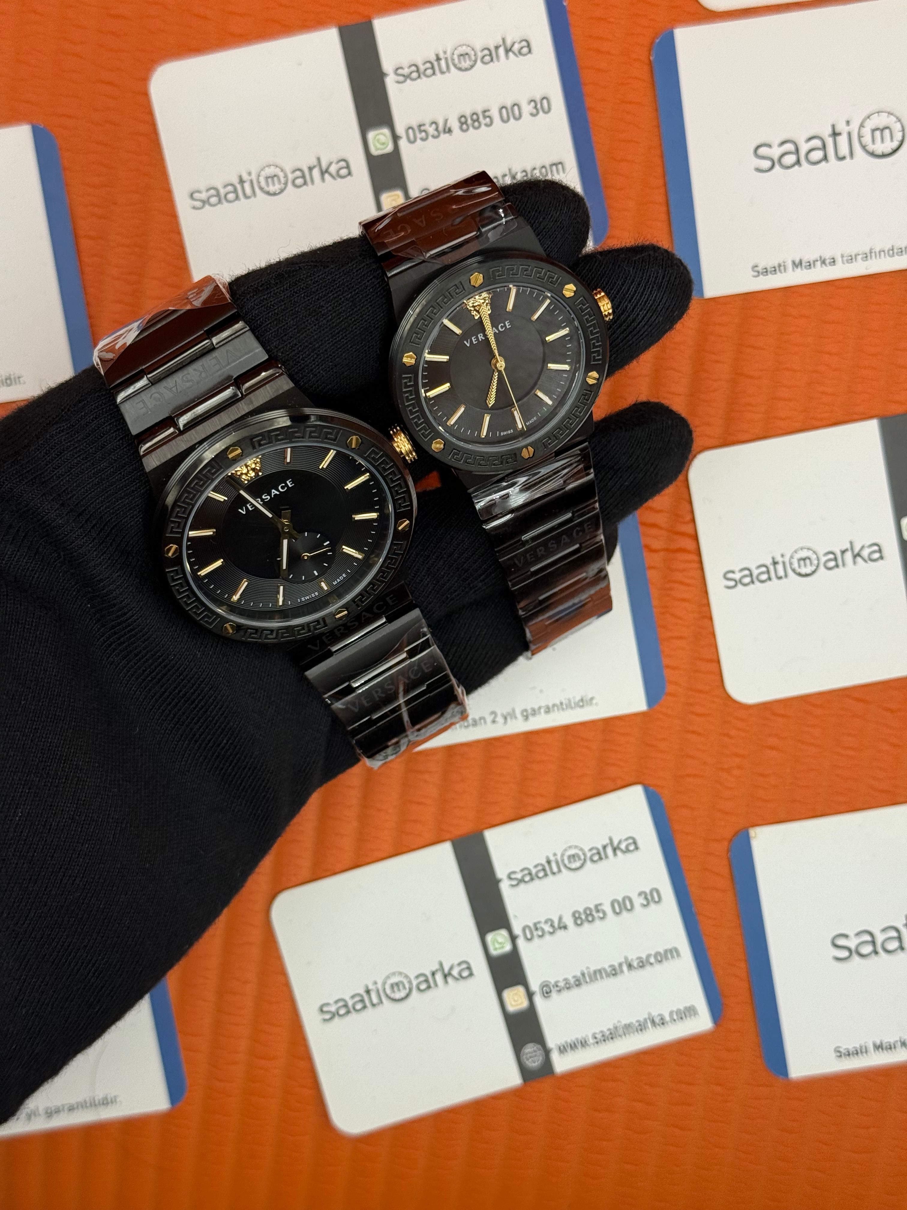 VERSACE çift kombini erkek 43mm kadın 35mm