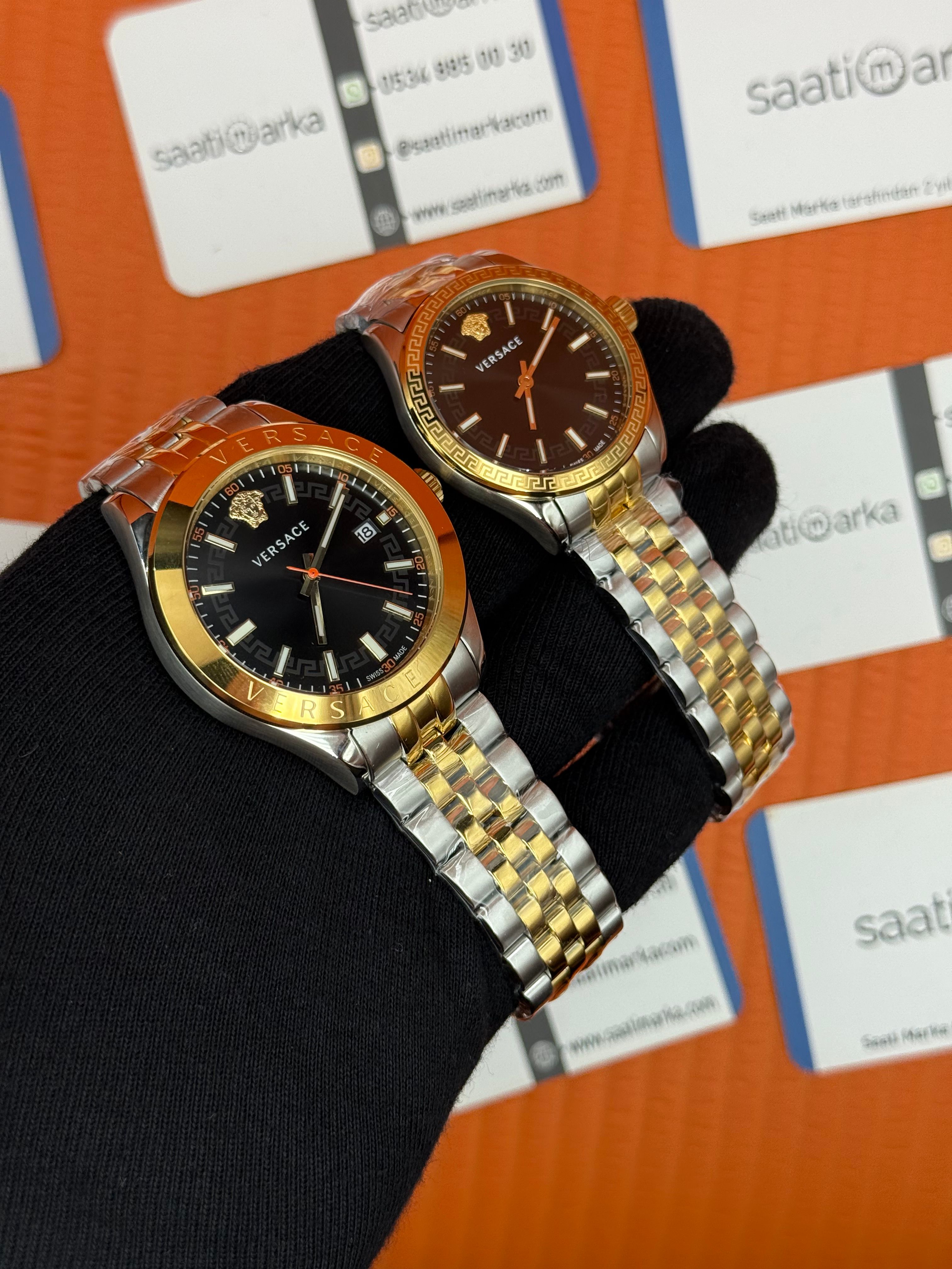 VERSACE çift kombini kadın 36mm erkek 42mm 