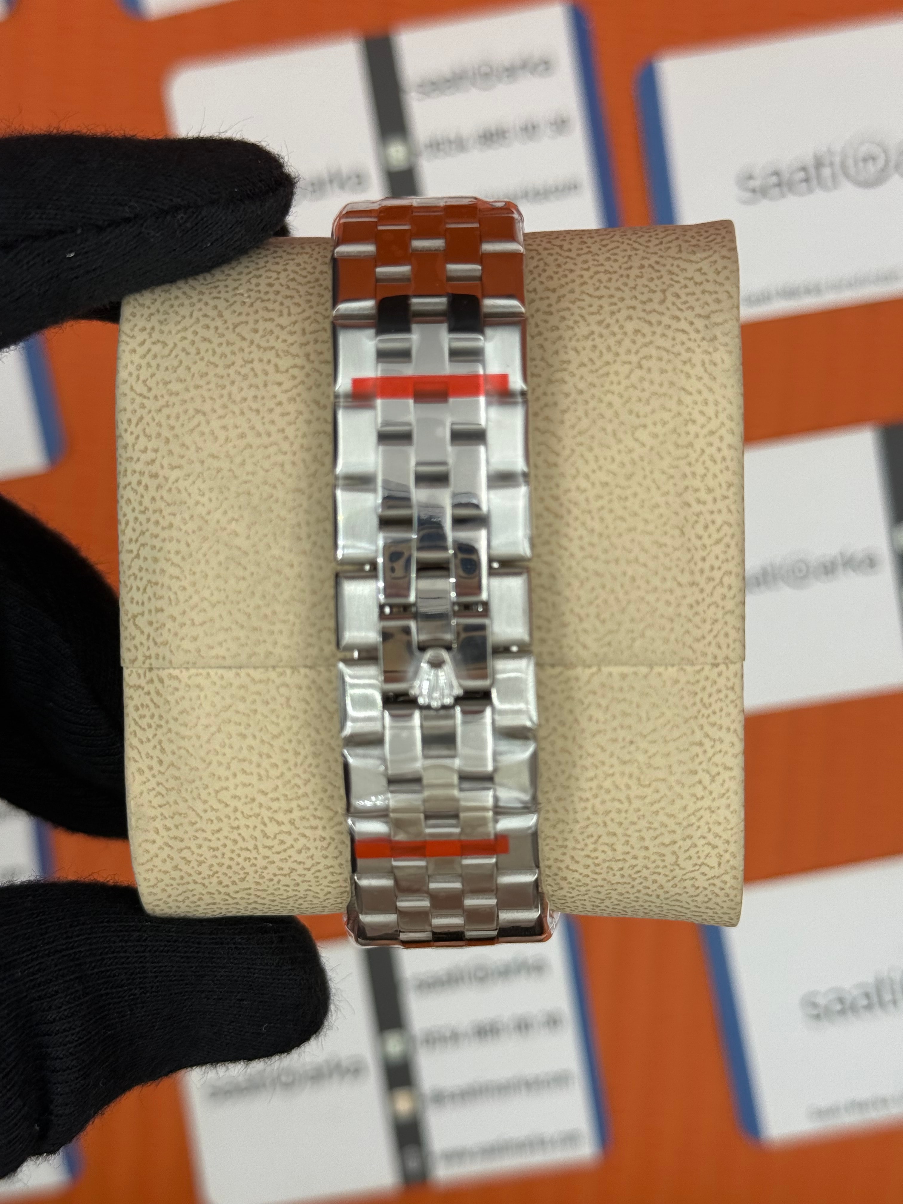 ROLEX land dweller 40mm yeşil kadran silver kasa kordon oystersteel erkek kol saati