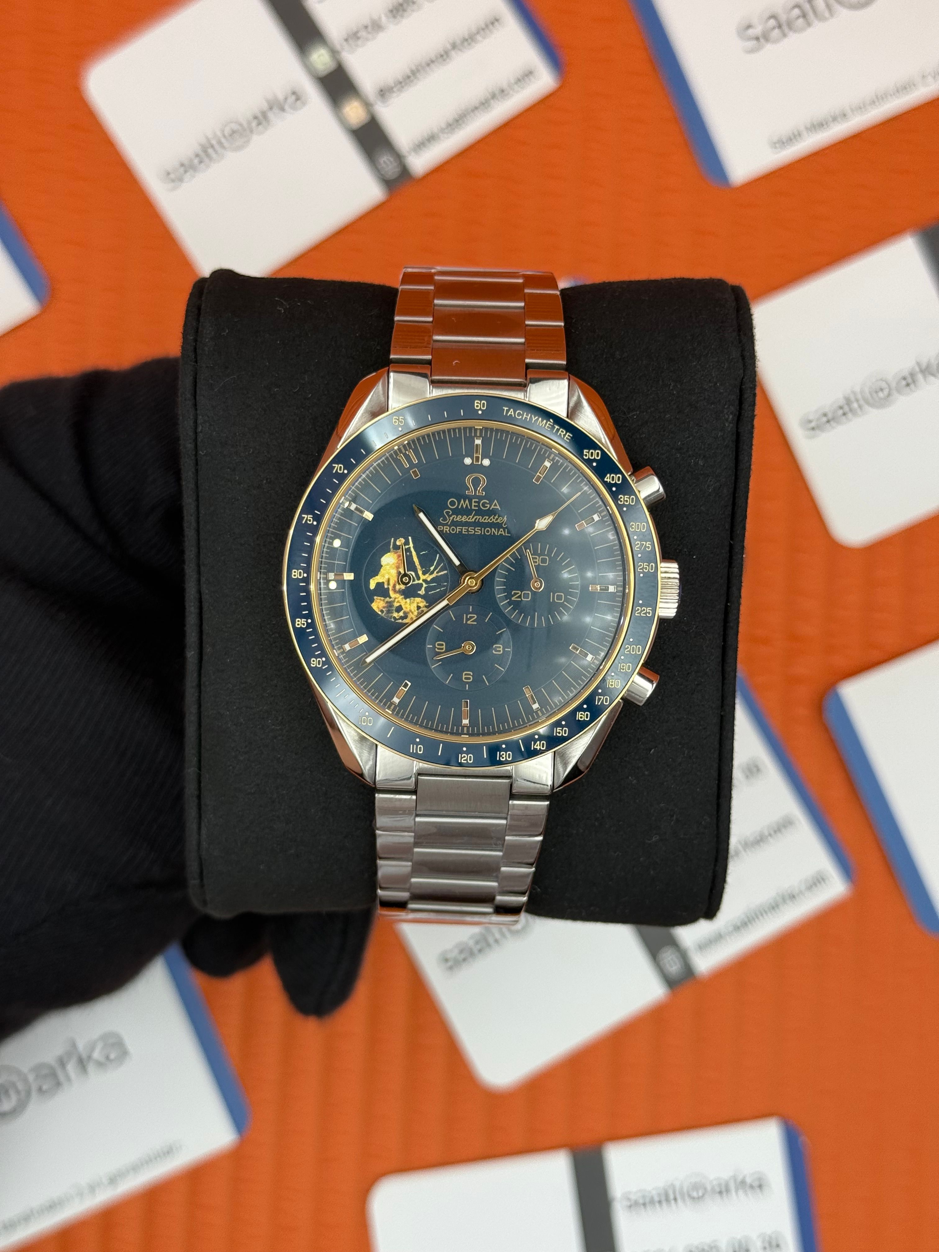 OMEGA SPEEDMASTER LACİVERT KADRAN BEZEL SİLVER KASA KORDON 