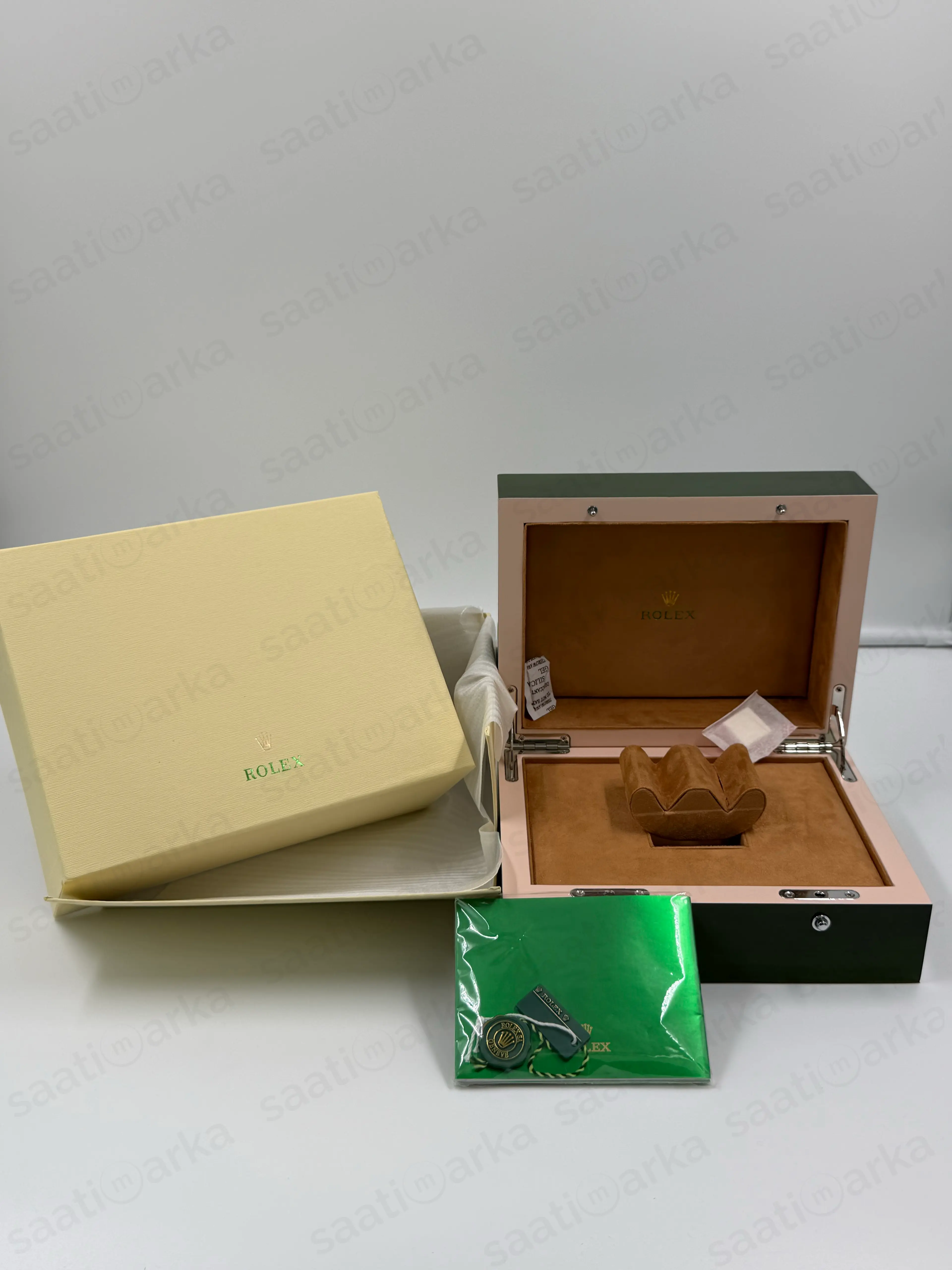 ROLEX İKONİK YEŞİL SUNUM KUTUSU SETİ