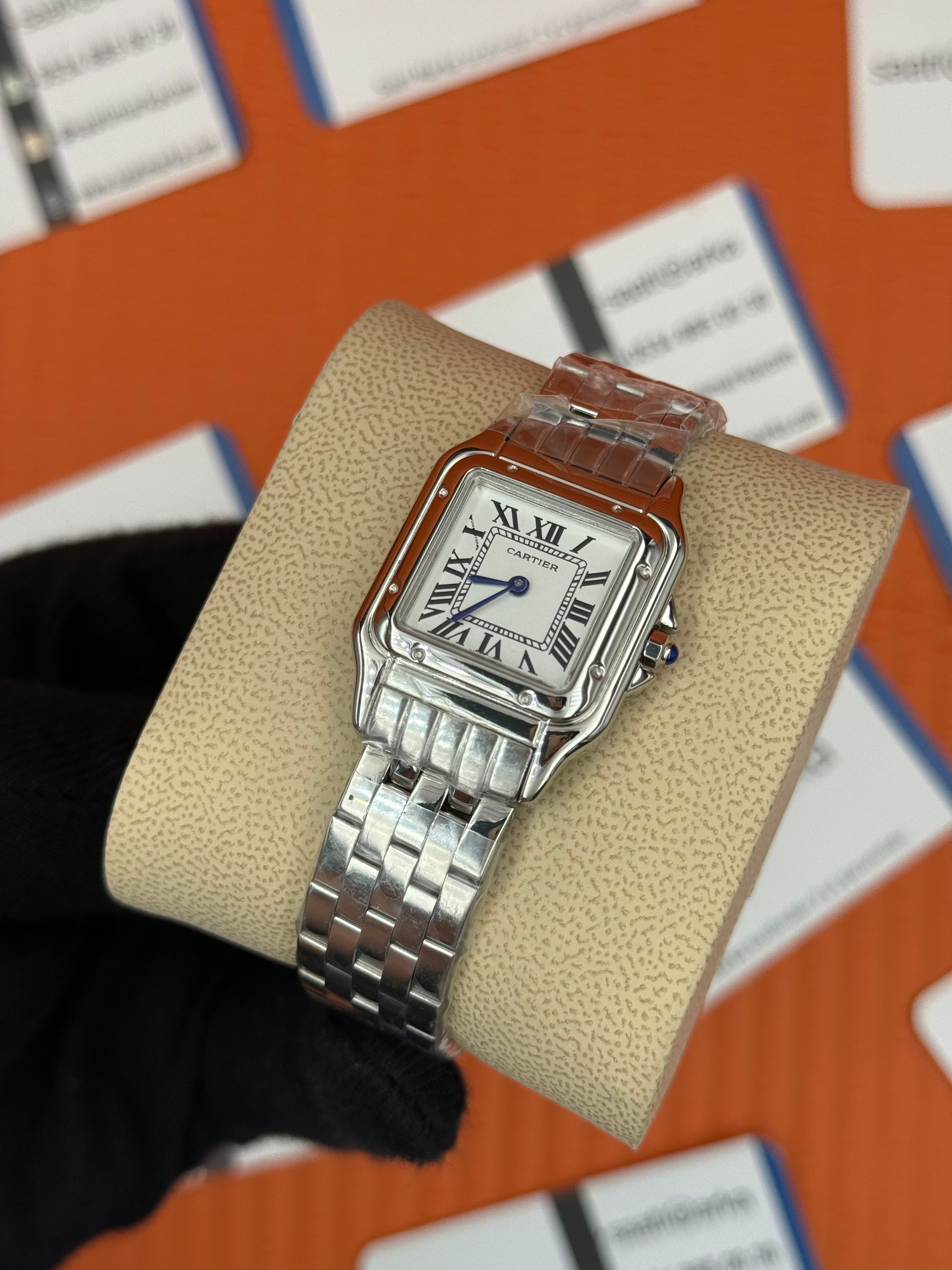 CARTIER Panthere 27mm silver kasa-kordon