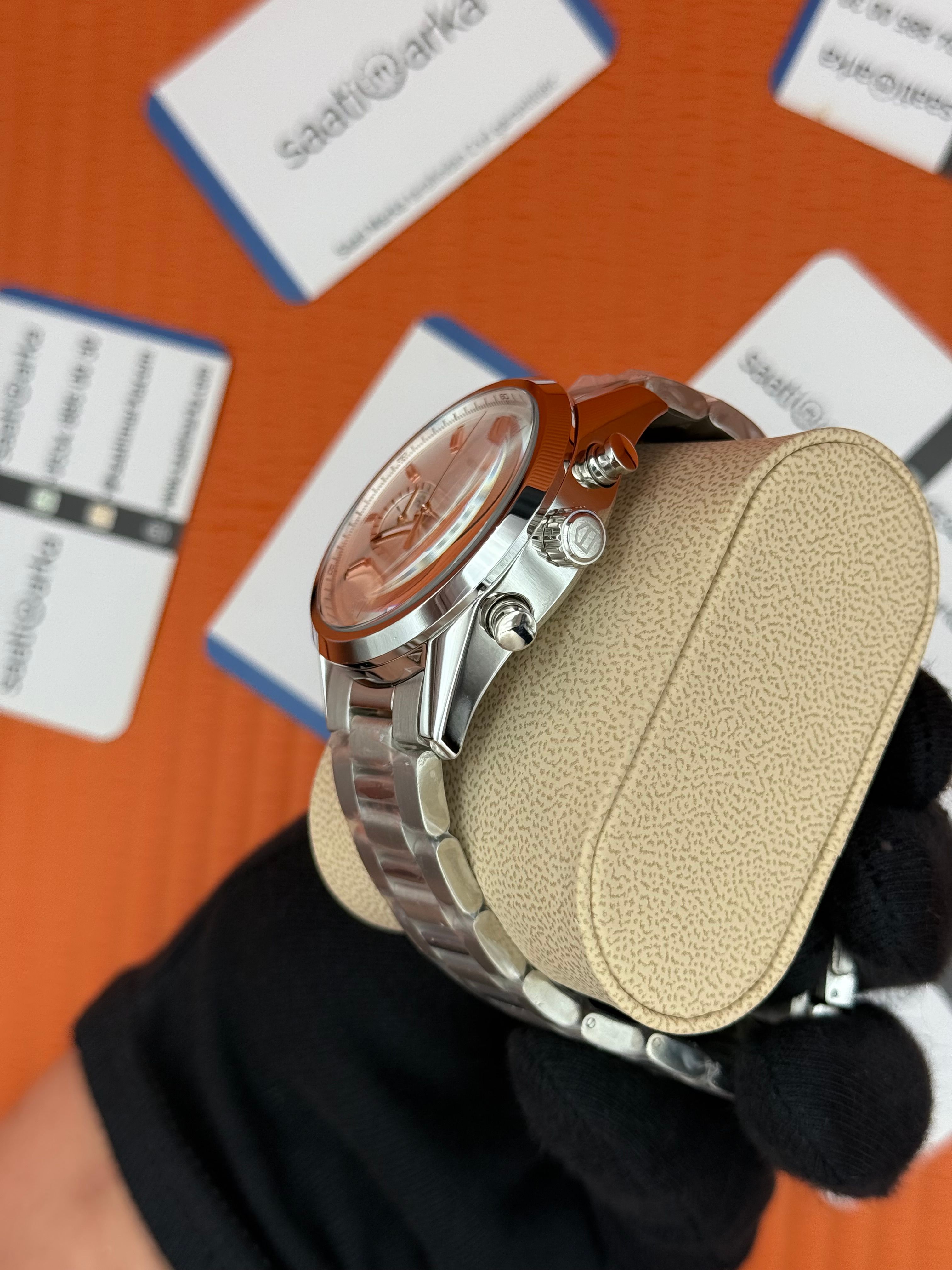 TAGHEUER CARRERA BEYAZ KADRAN  ÇELİK KASA KORDON 