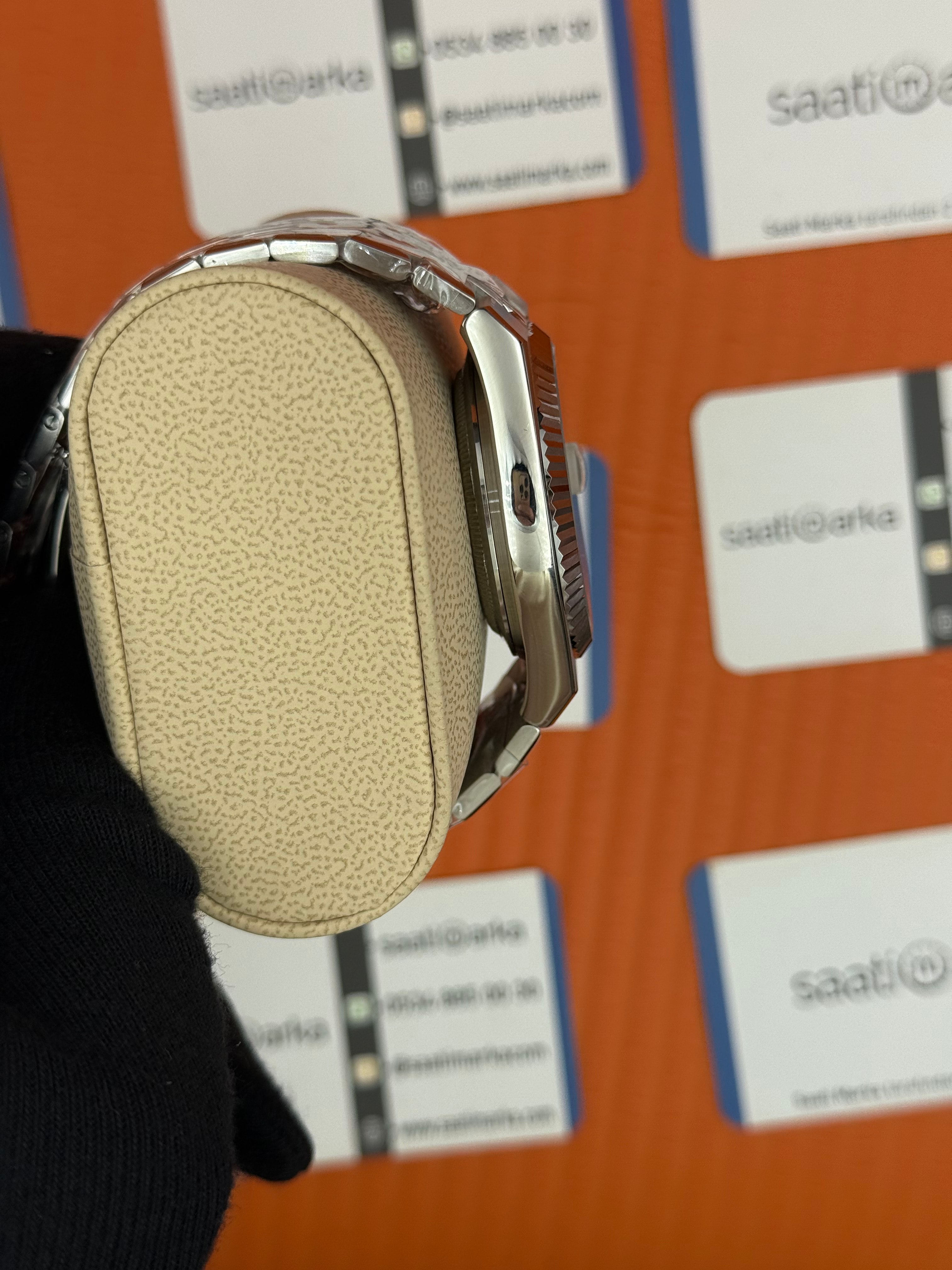 ROLEX land dweller 40mm yeşil kadran silver kasa kordon oystersteel erkek kol saati