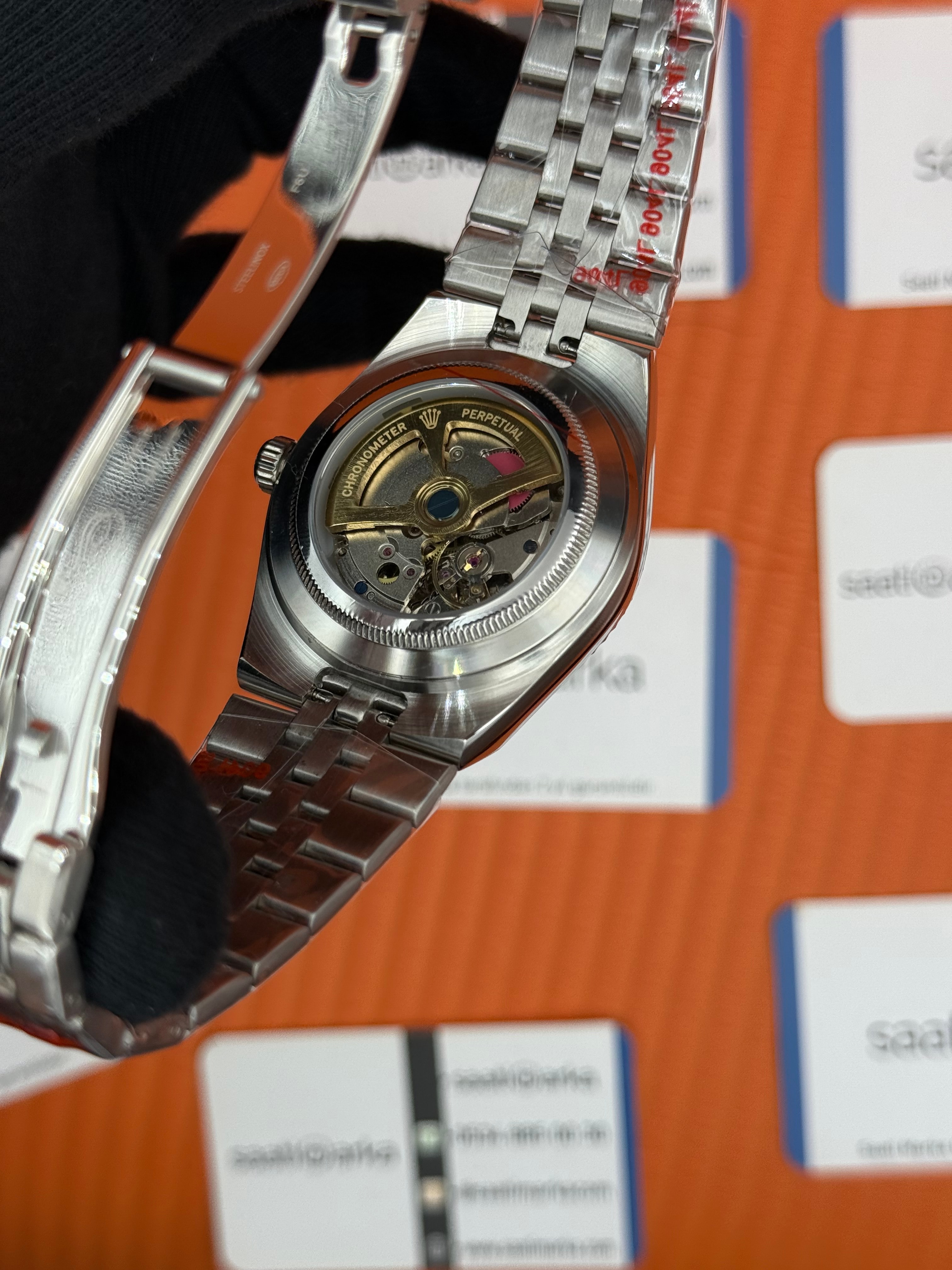 ROLEX  land dweller 40mm turkuaz kadran silver kasa kordon oystersteel erkek kol saati