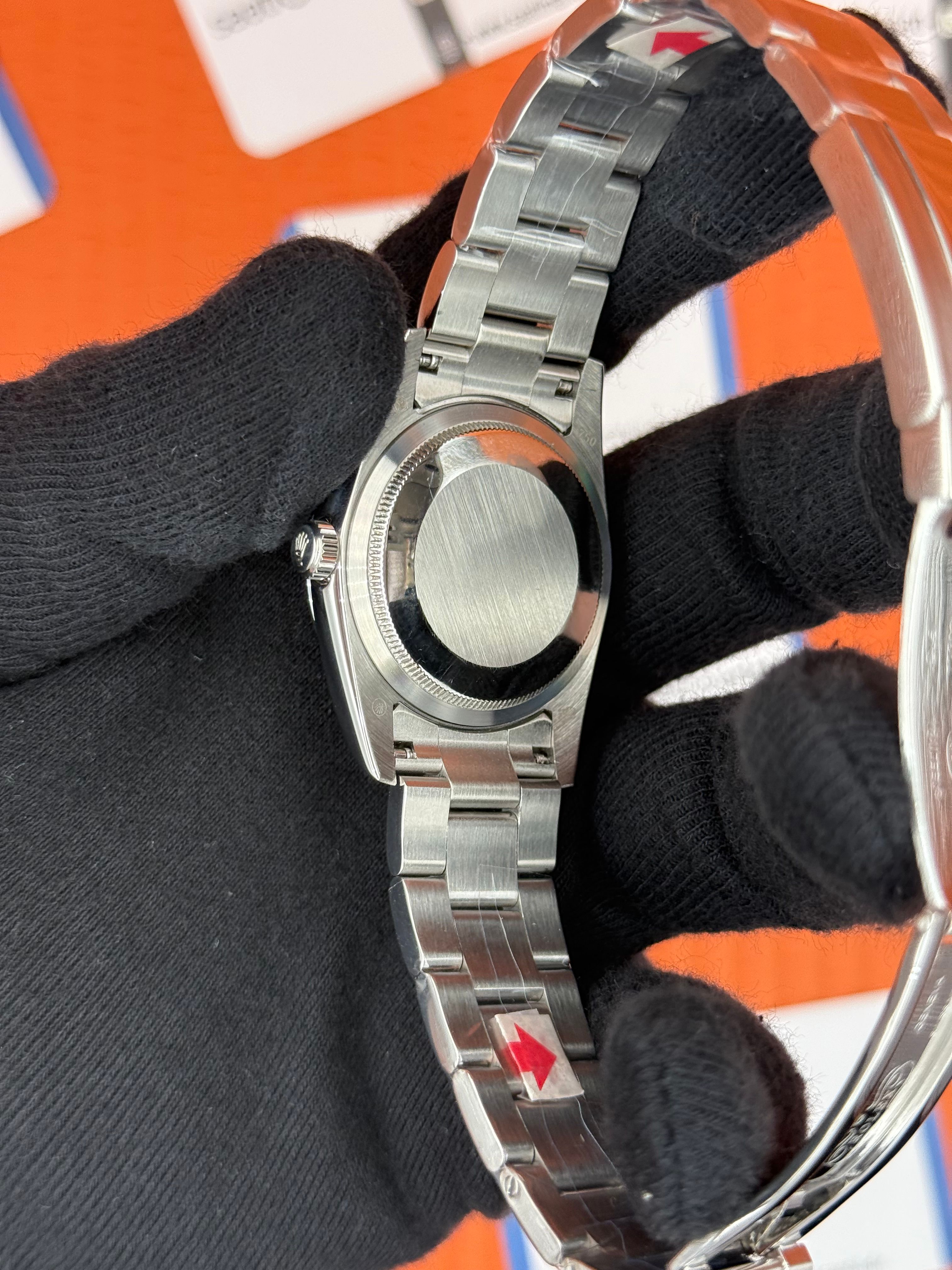 ROLEX datjust 36mm silver oyster kordon gri kadran