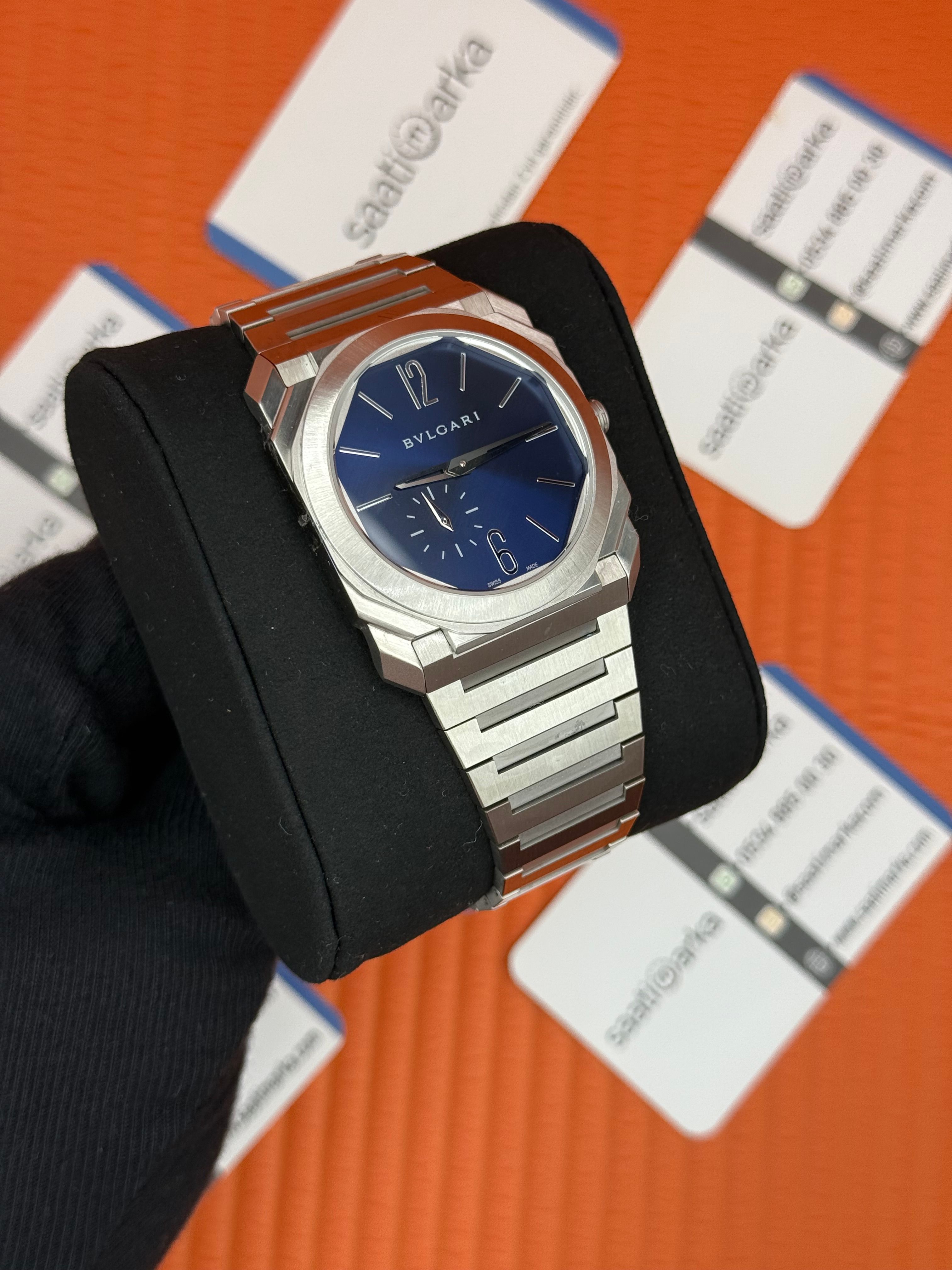 BVLGARI OCTO MAVİ KADRAN 