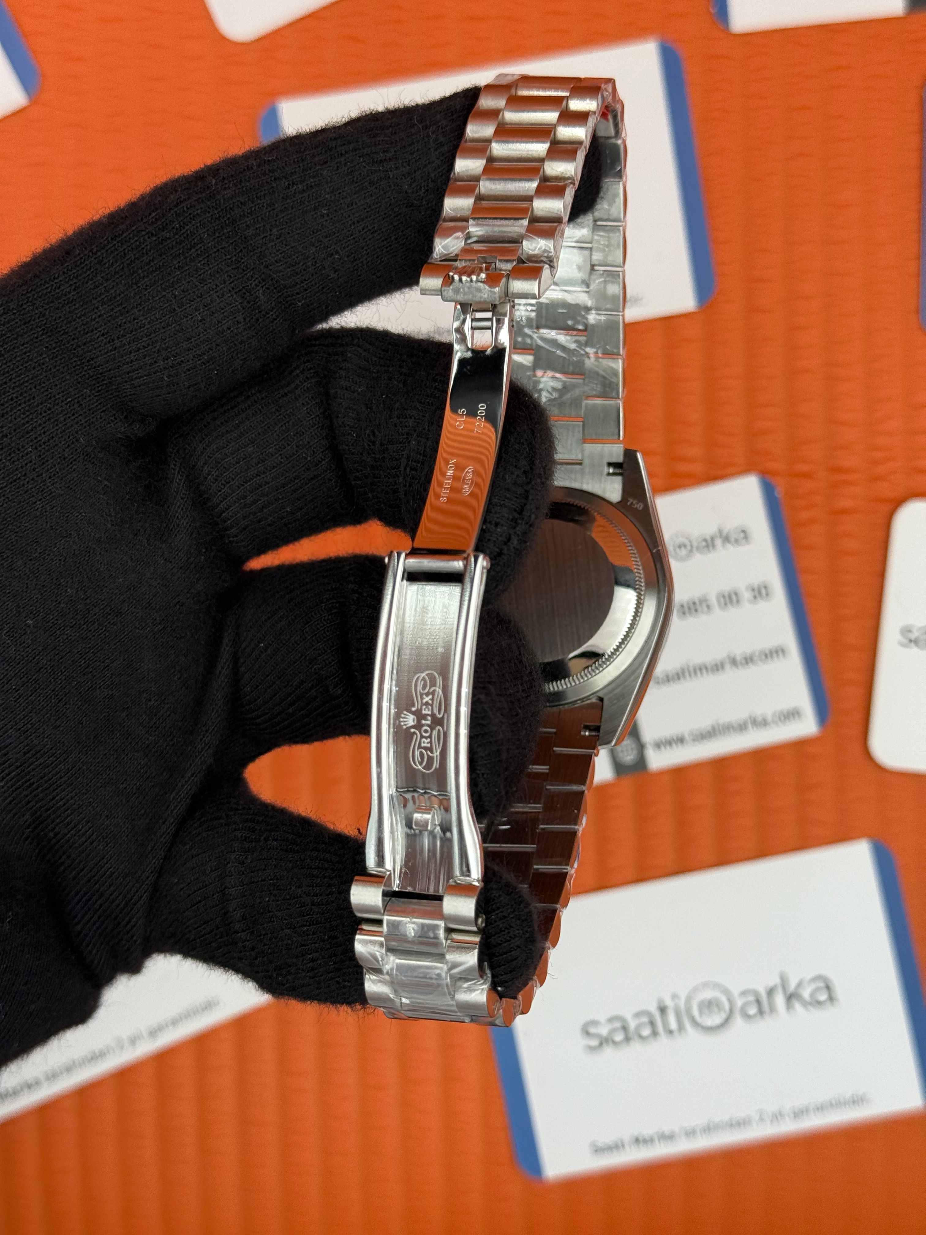ROLEX day date 36mm taşlı kadran president kordon 