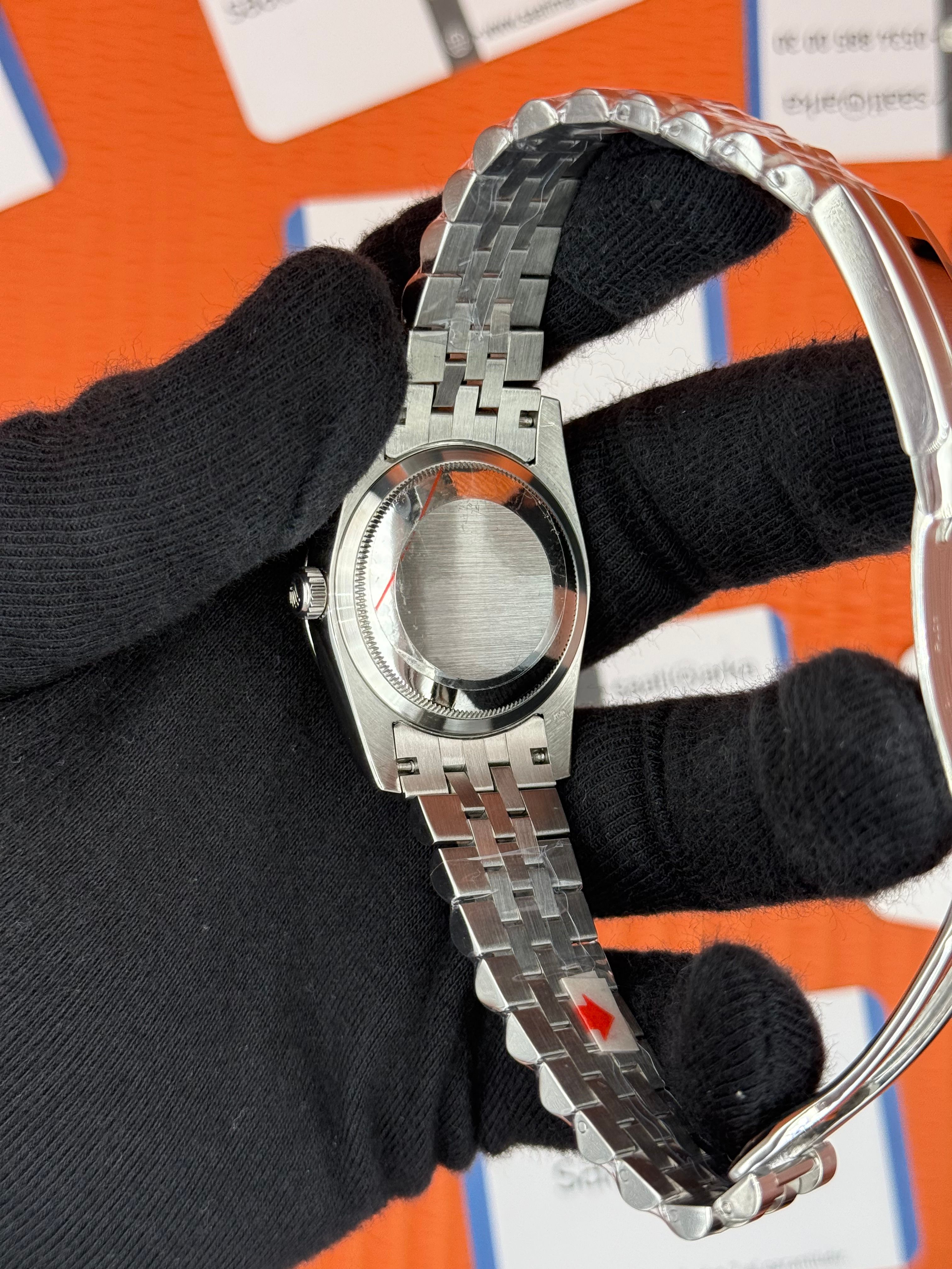 ROLEX datejust 36mm mavi baget taşlı kadran jubilee kordon