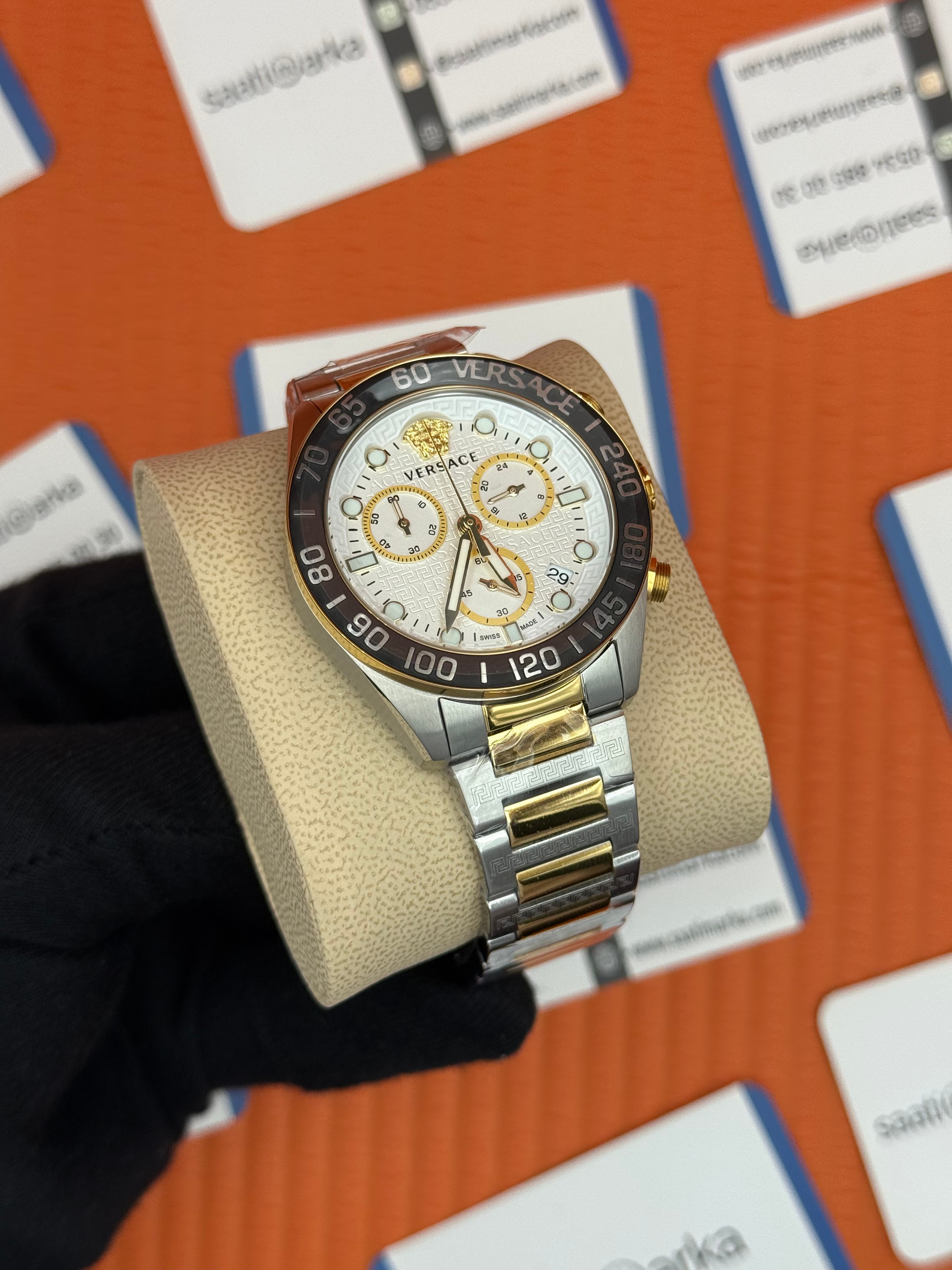 VERSACE ERKEK KOL SAATİ BEYAZ KADRAN