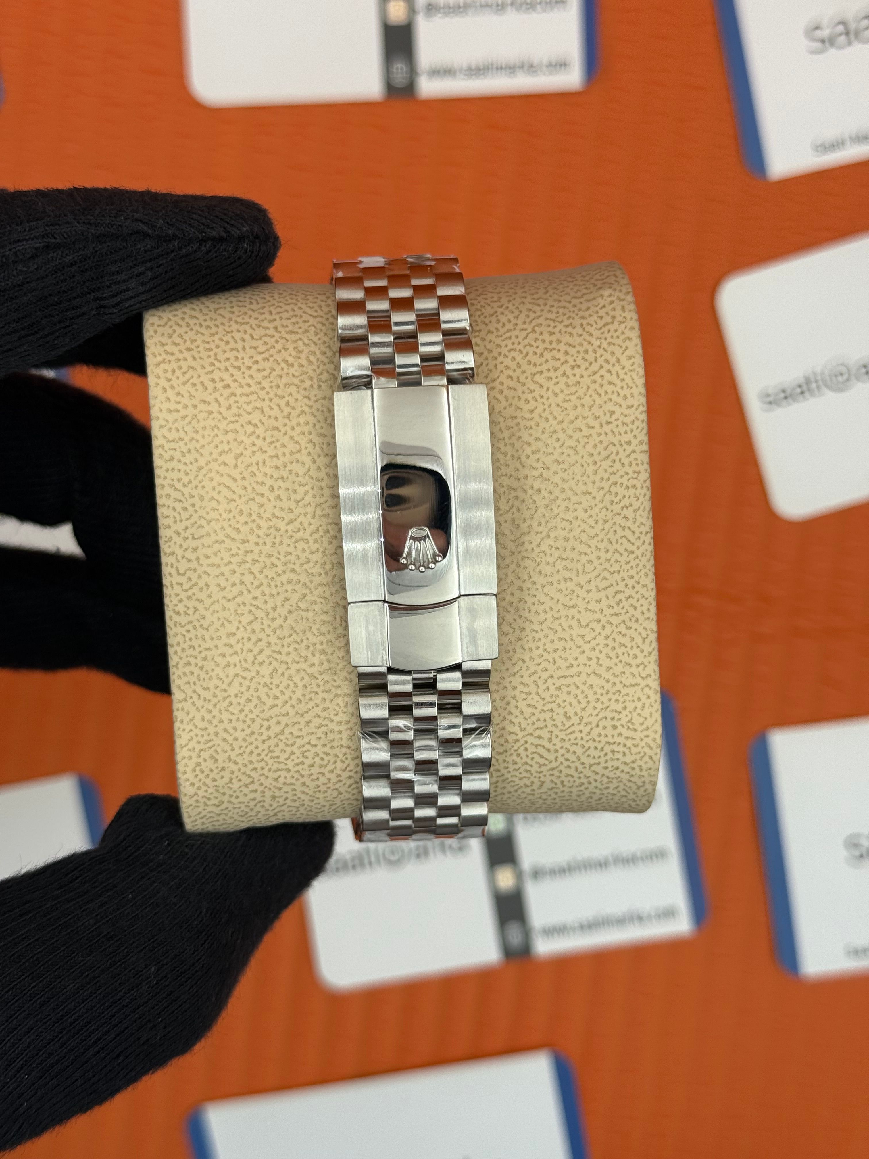 ROLEX Datejust wimbledon grey dial silver jubilee kordon