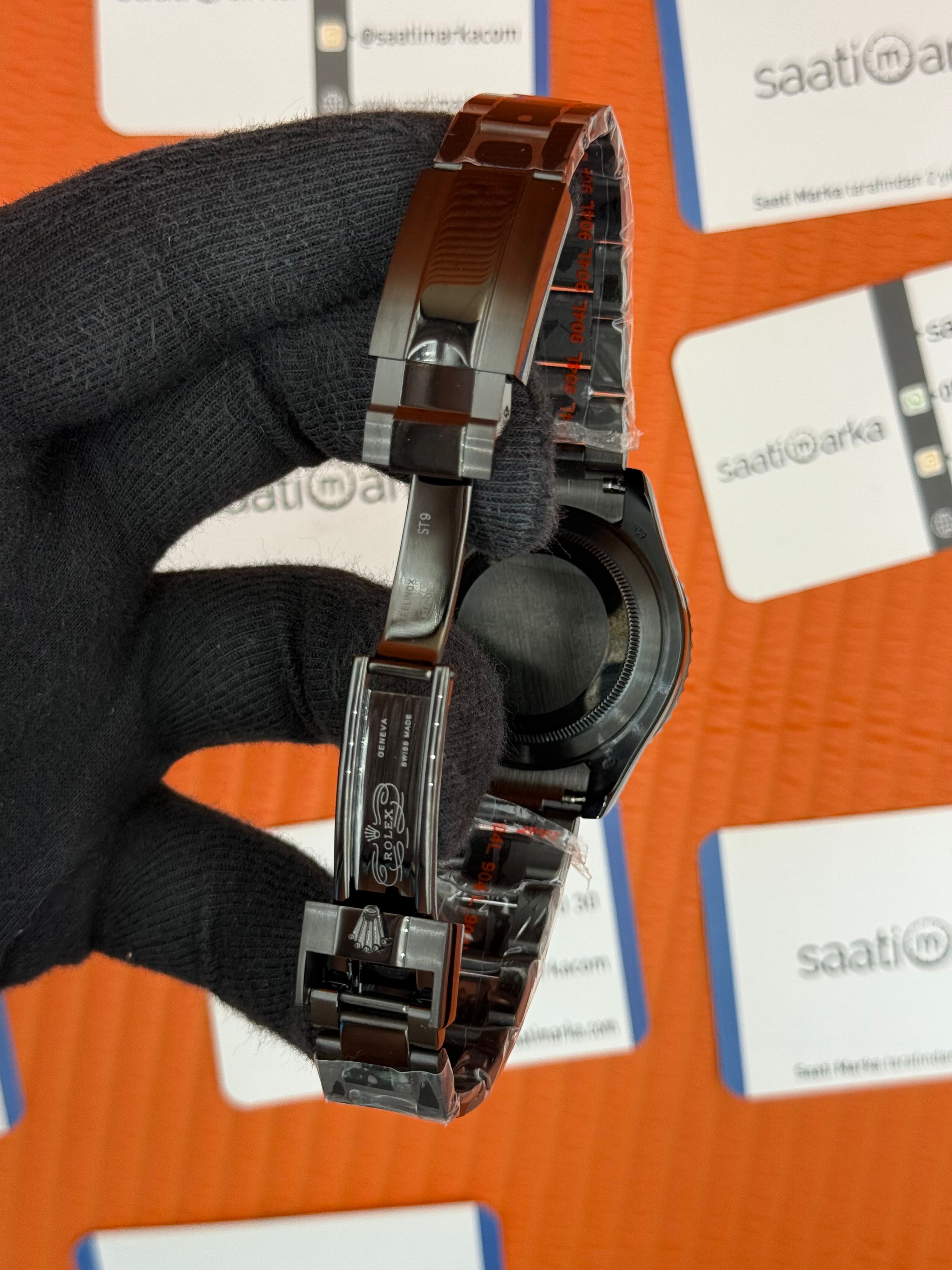 ROLEX Yacht Master white dial çelik siyah kasa kordon