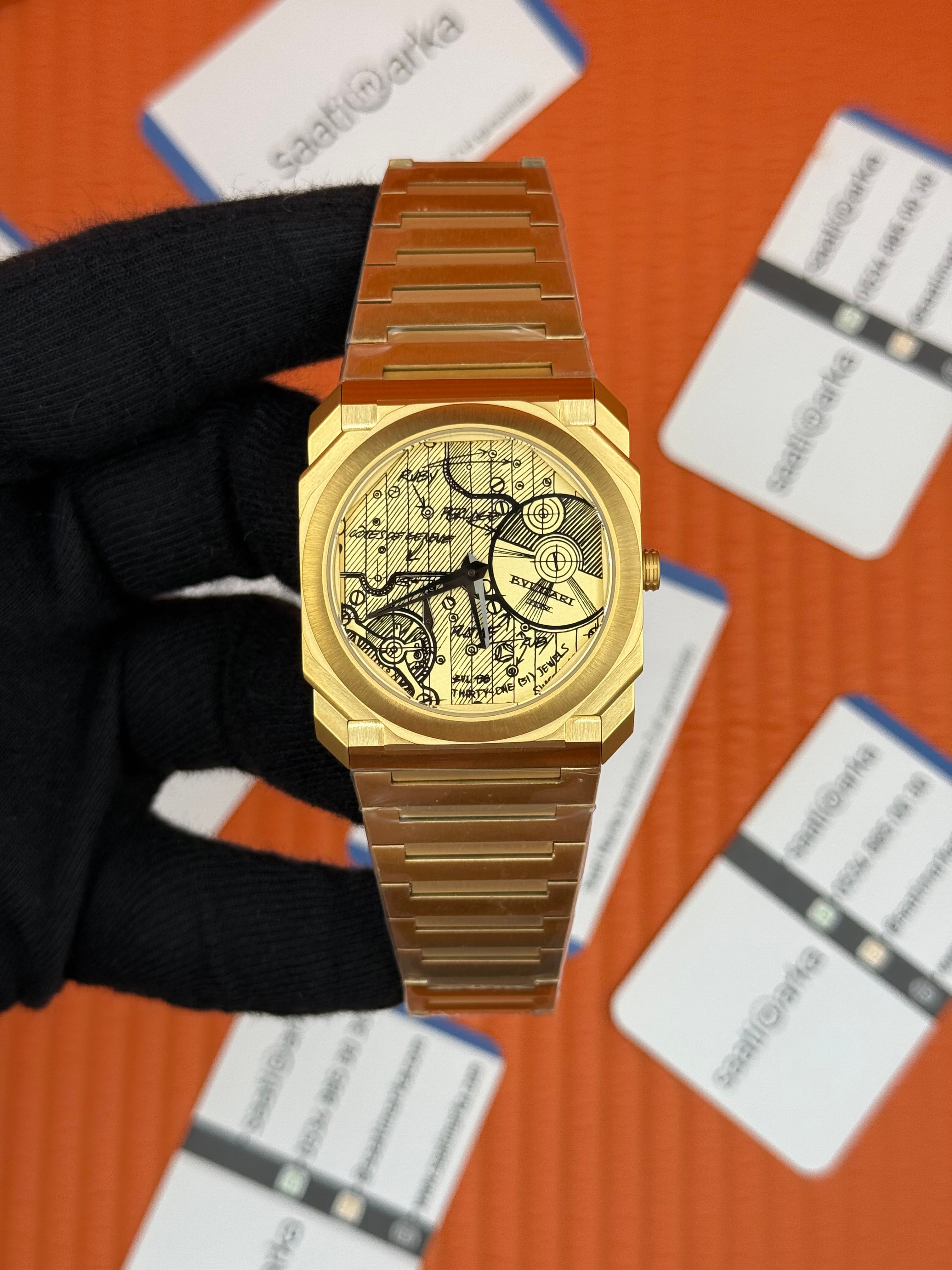 BVLGARİ OCTO GOLD RENK PUSULA KADRAN