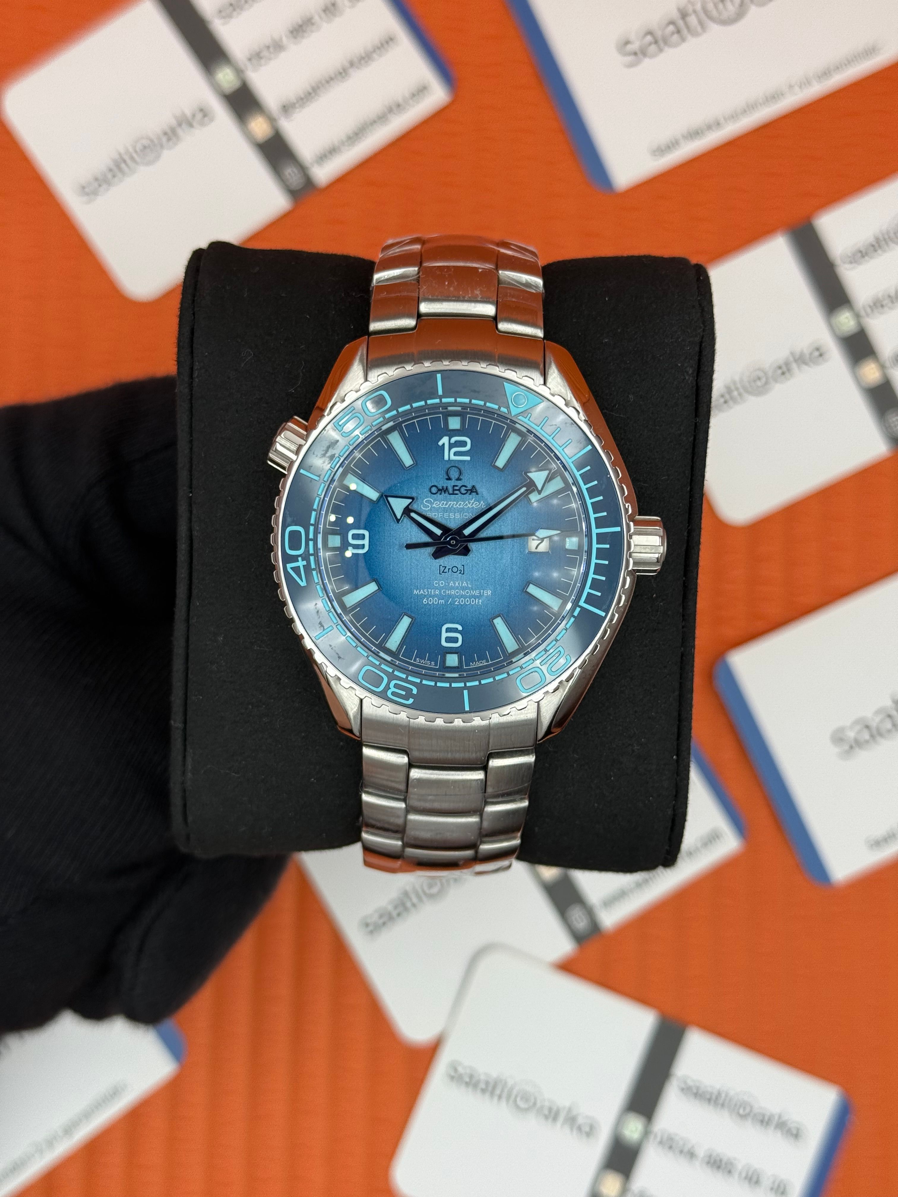 OMEGA SEAMSTER CHRONOMETER 600M LACİVERT KADRAN BEZEL ÇELİK KASA KORDON 