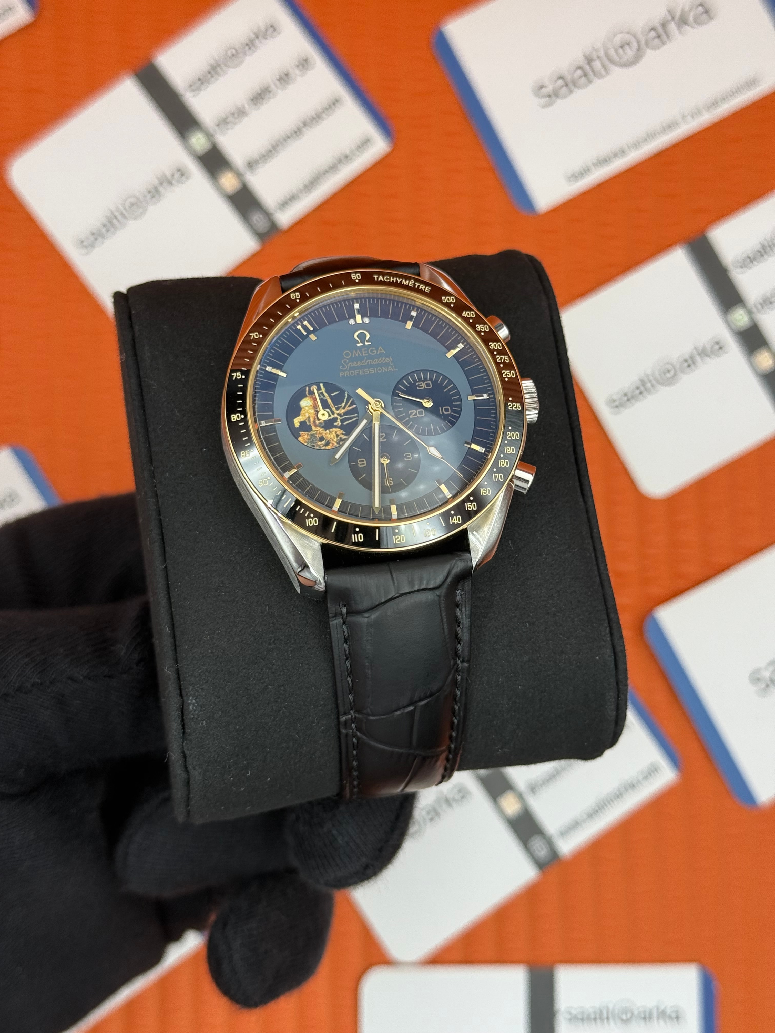 OMEGA SPEEDMASTER PORFESSIONAL DERİ SİYAH KORDON