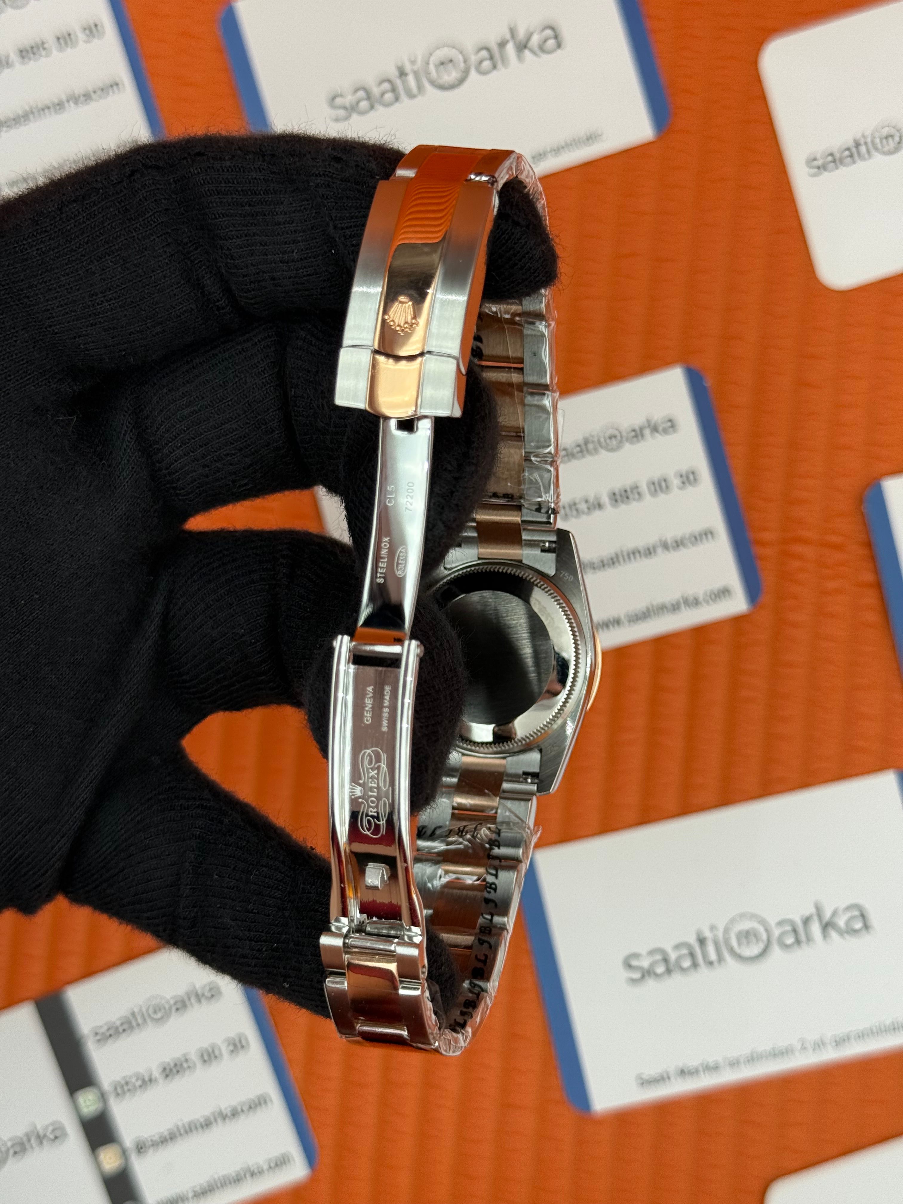 ROLEX datejust 31mm beyaz kadran oyster kordon 