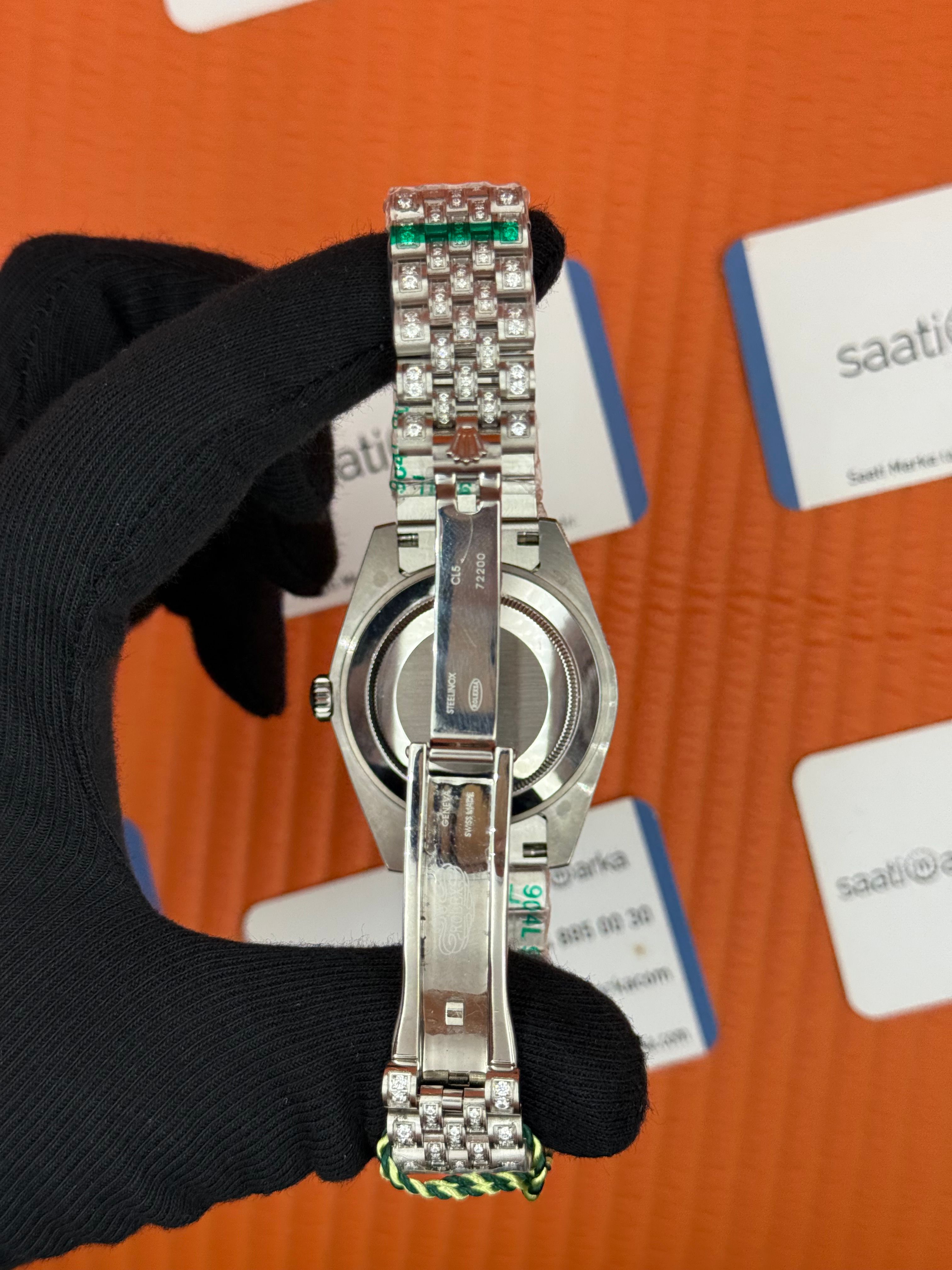 ROLEX Datejust full diamond 41mm silver