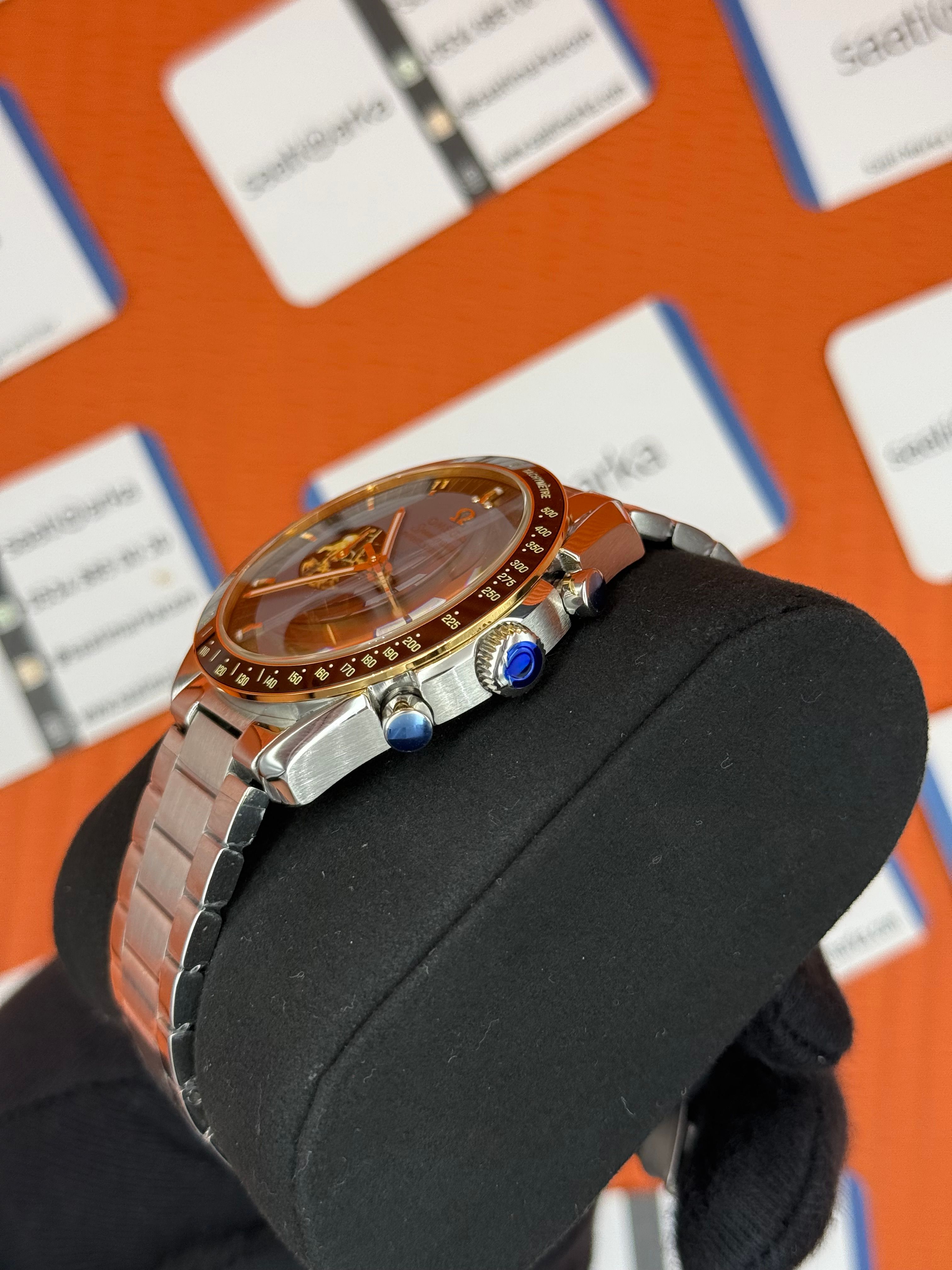 OMEGA SPEEDMASTER SİYAH GRİ KADRAN SİYAH BEZEL 