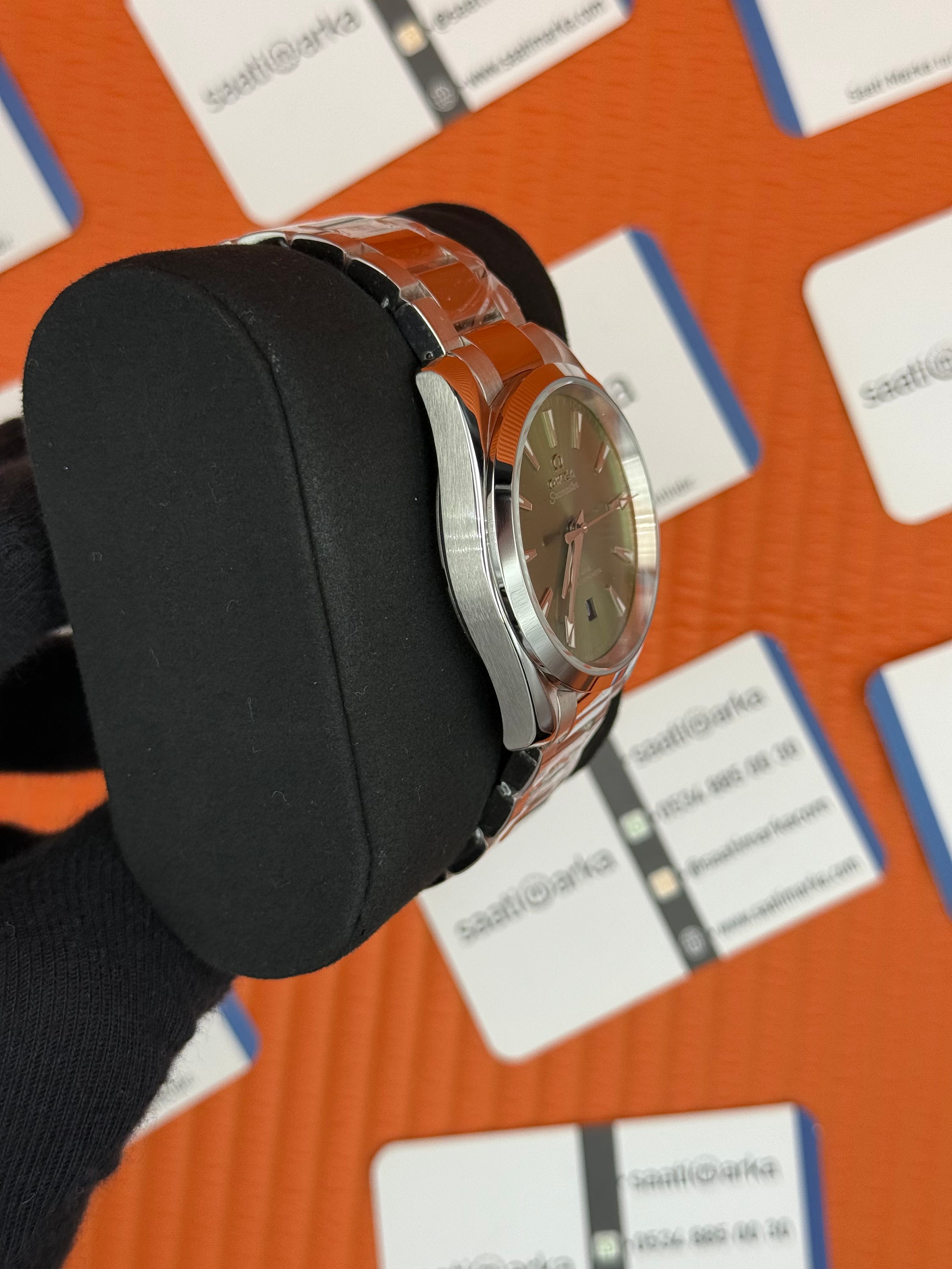 OMEGA SEAMASTER AQUA TERRA HAKİ KADRAN ÇELİK KORDON KASA 