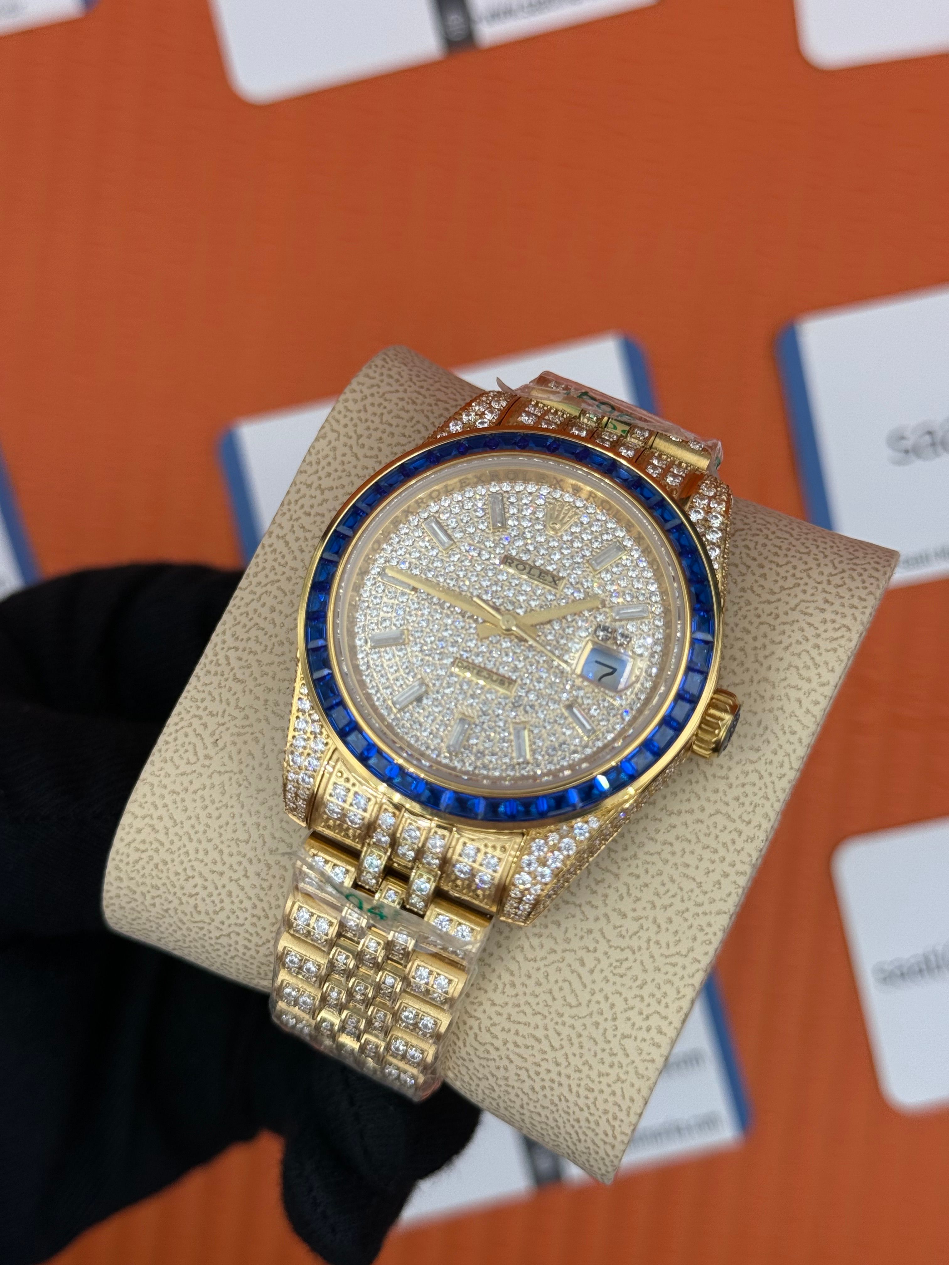 ROLEX Datejust full diamond 41mm gold