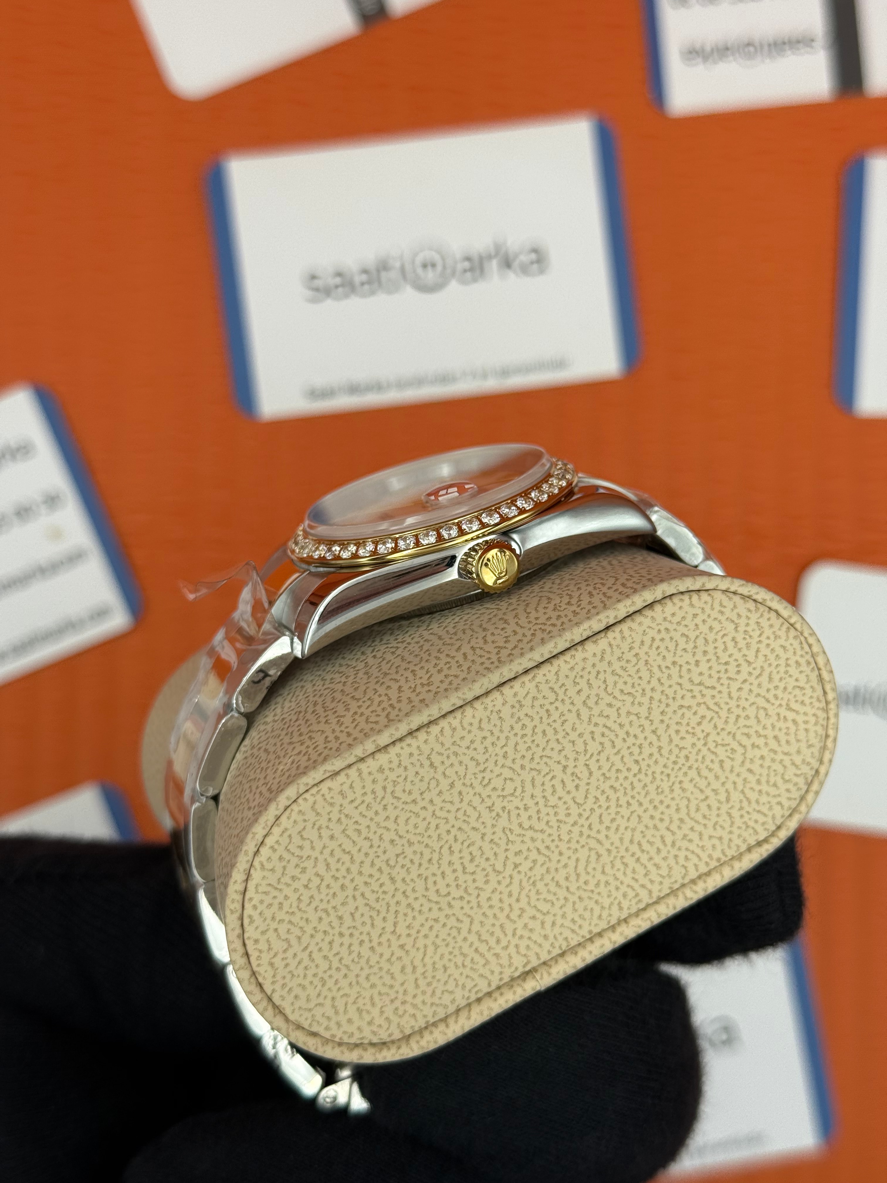 ROELX datejust 36mm oyster kordon beyaz kadran