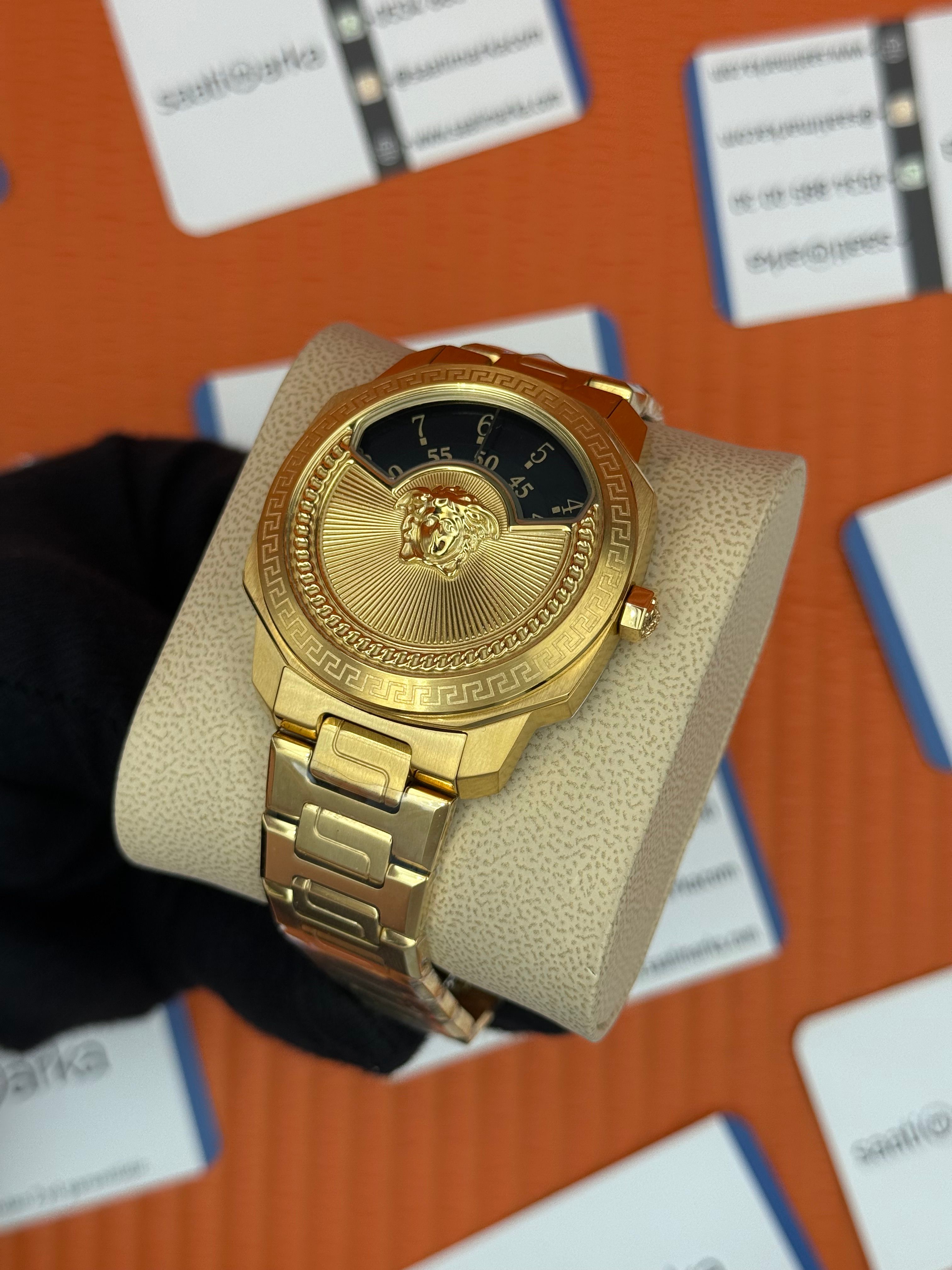VERSACE ERKEK KOL SAATİ SİYAH KADRAN 