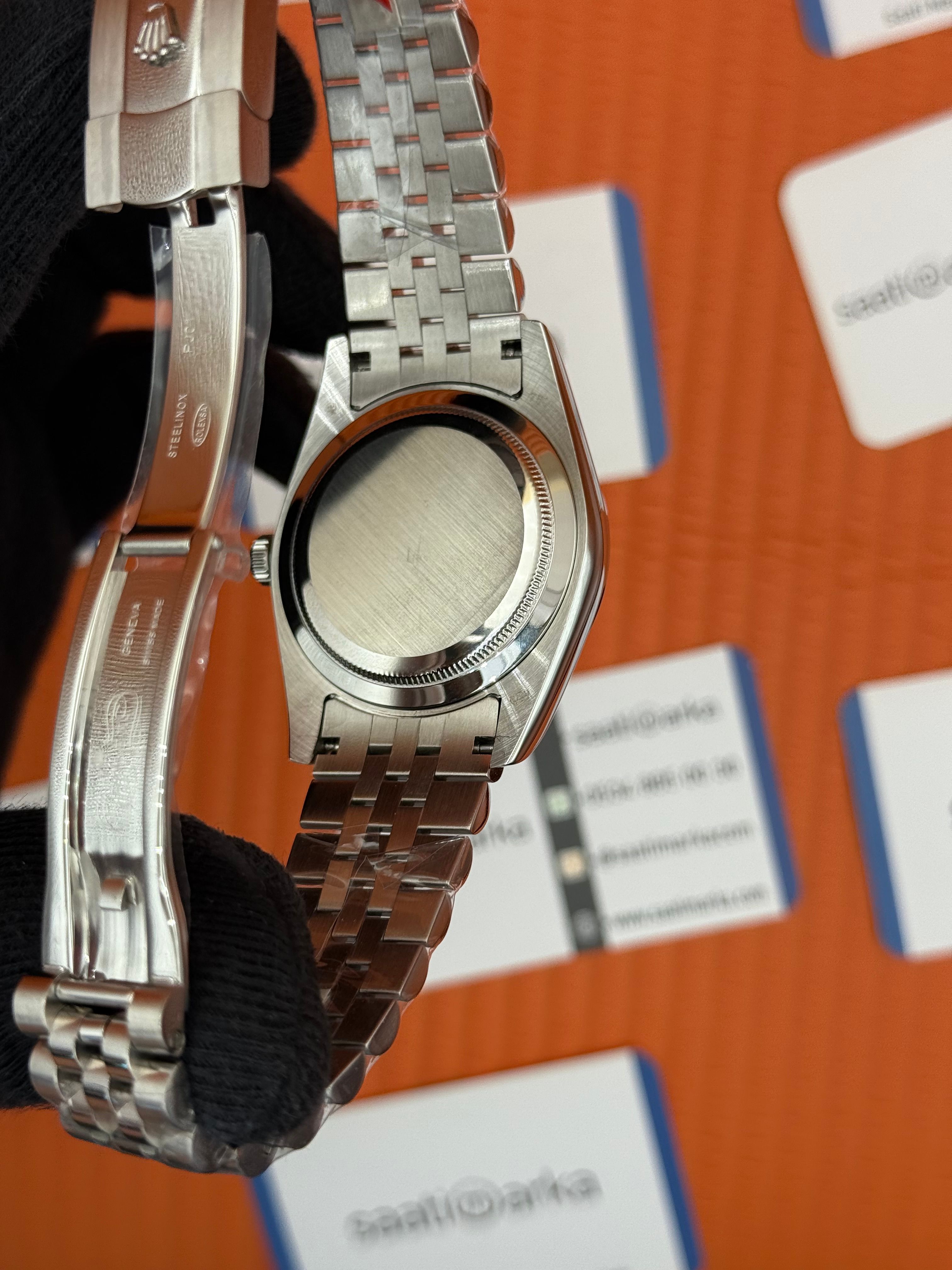 ROLEX Datejust wimbledon grey dial silver jubilee kordon