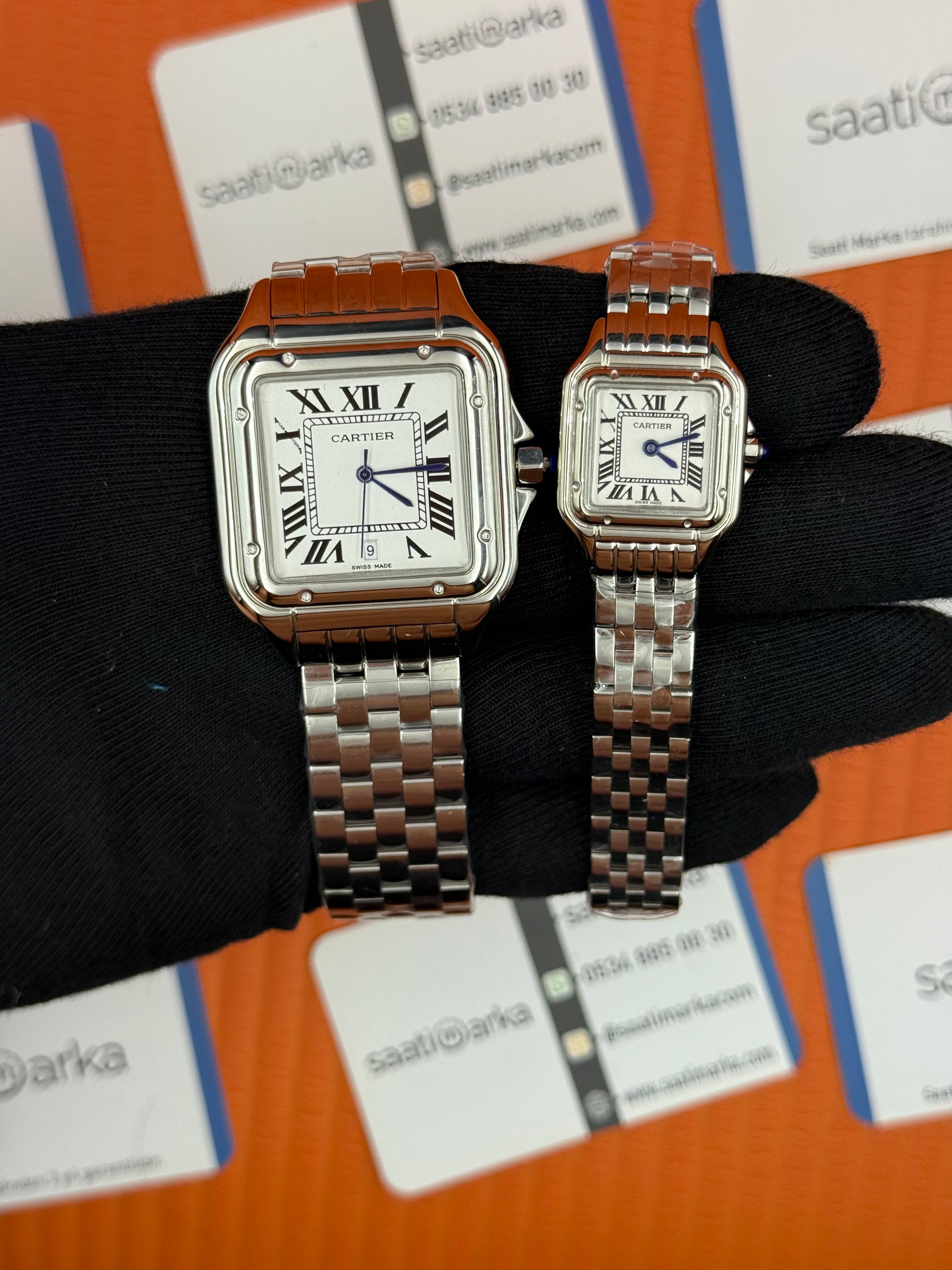 CARTİER panthere çift kombini erkek 42mm kadın 22mm